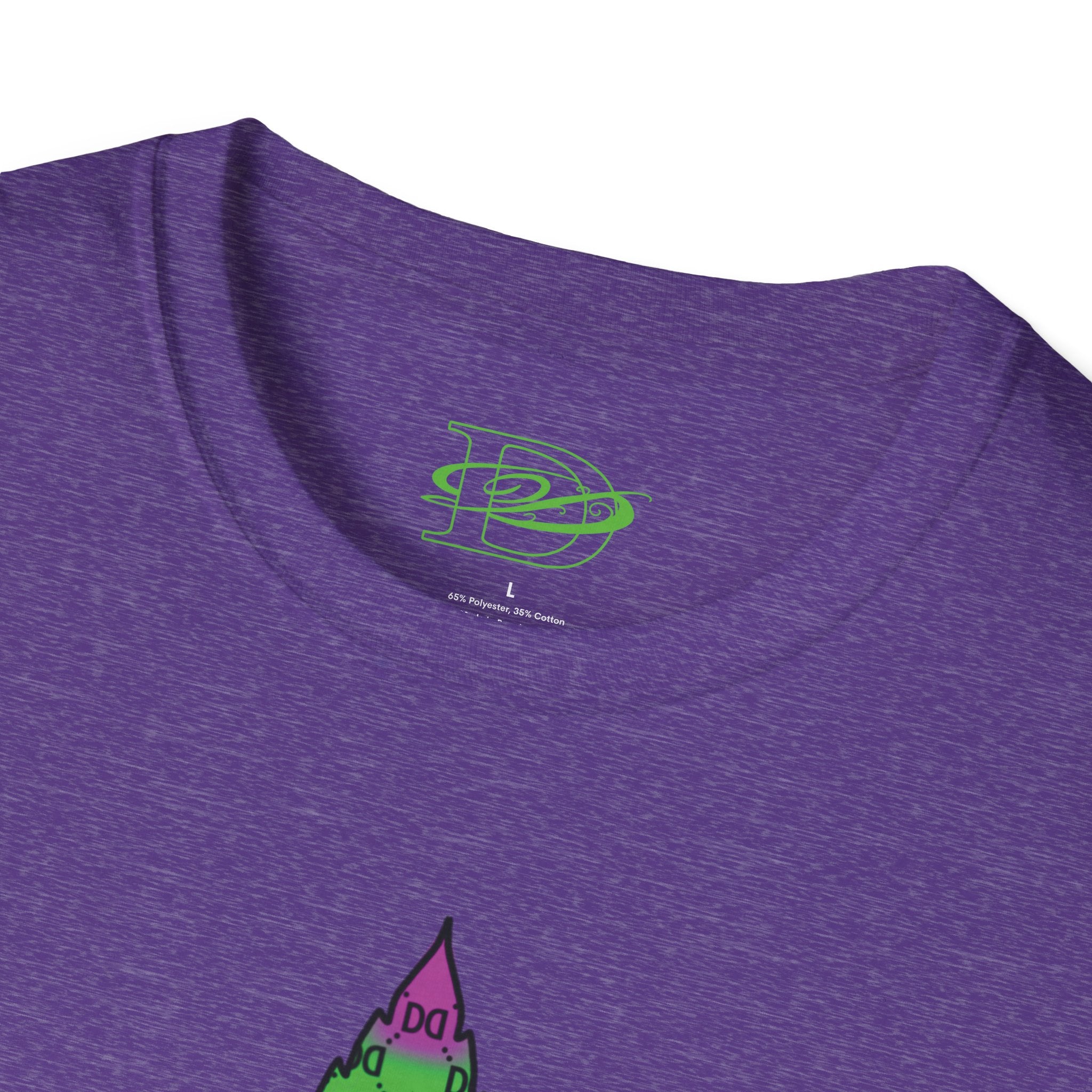 Cannabis Leaf w/the DD Monogram Unisex Softstyle T-Shirt