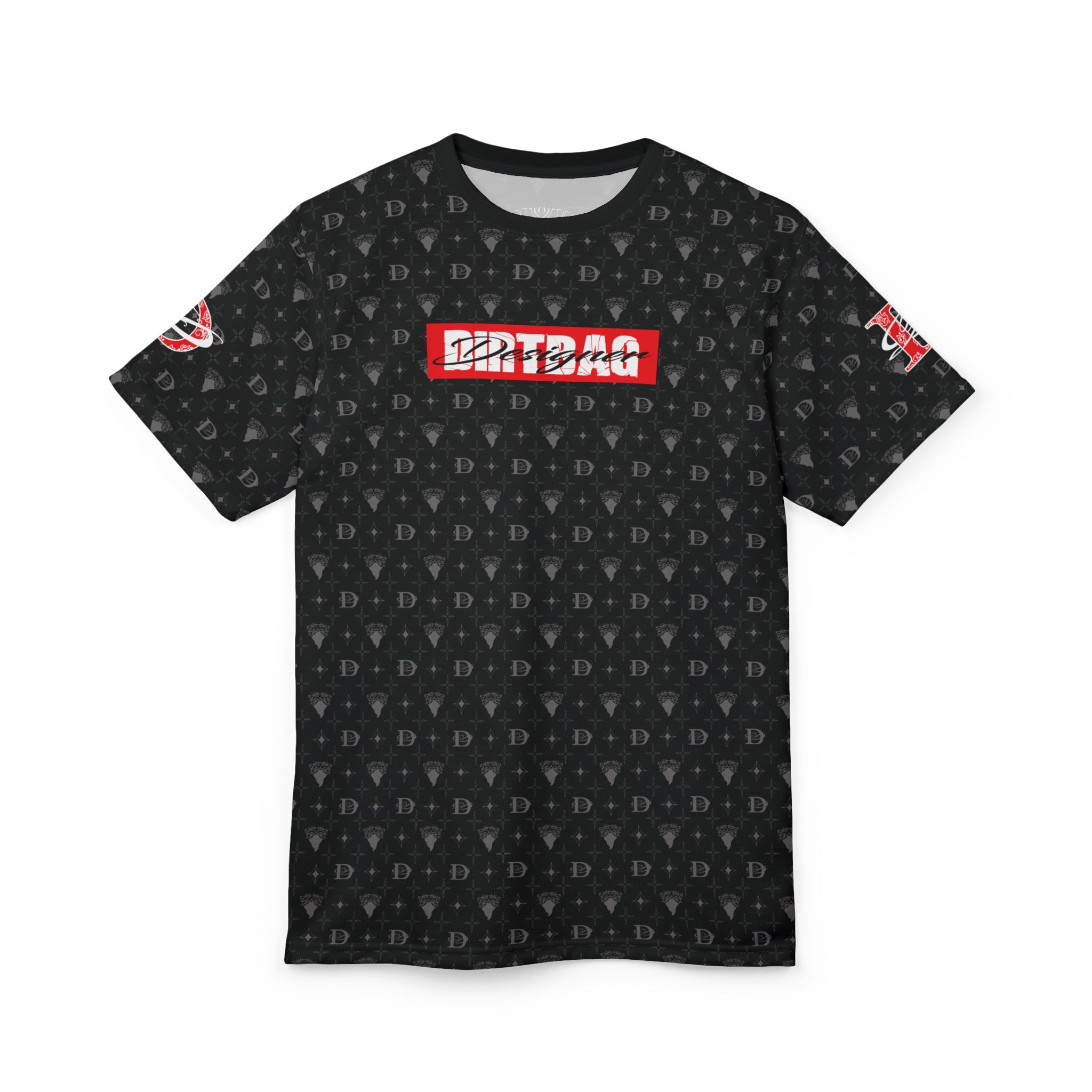 Bandito Panther Custom Monogram Print w/ Box Logo Unisex T-Shirt AOP