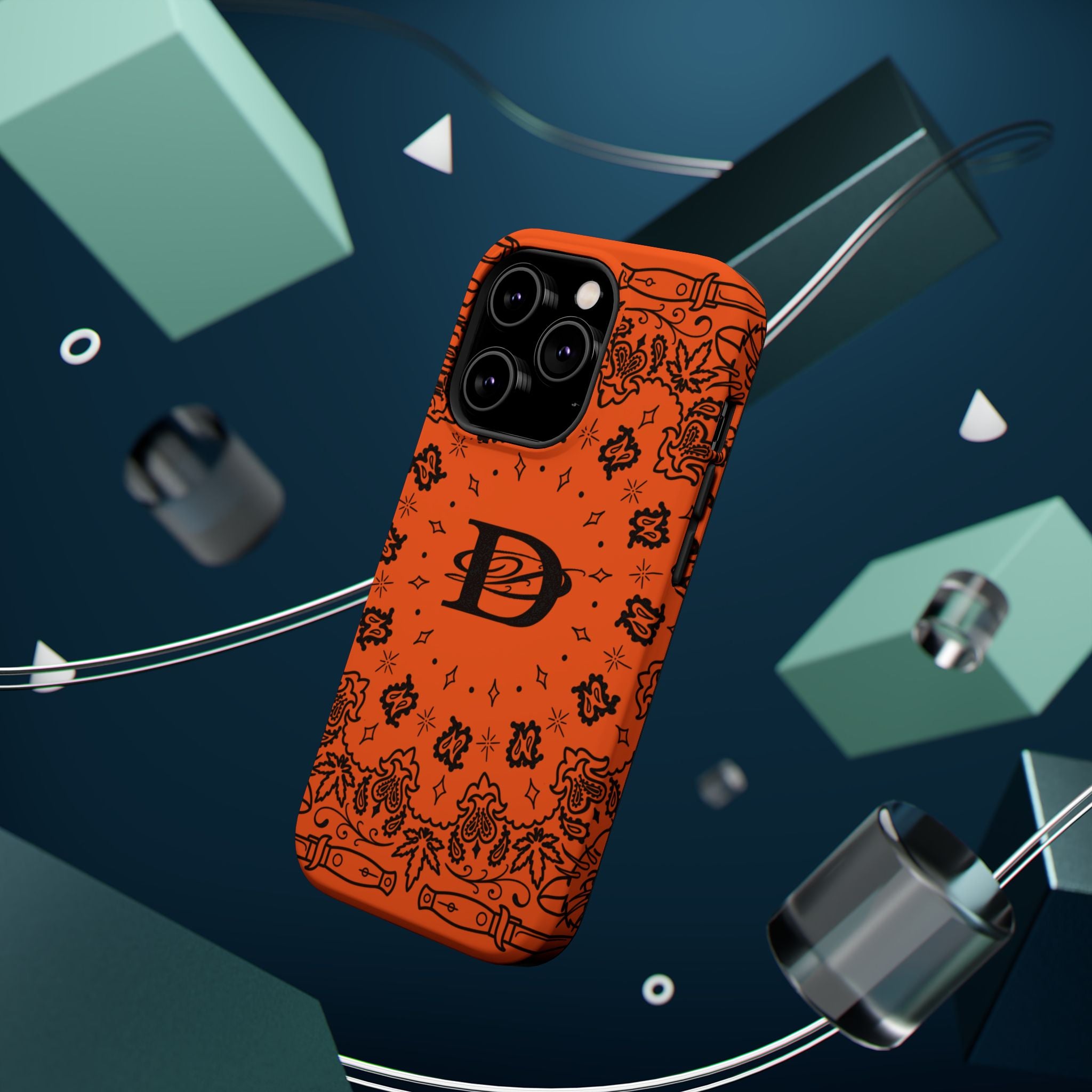 DD Custom Bandana Print Stylish Magnetic Phone Cases for Trendy Protection, Customize Your Style, Personalized Gift, Unique Design
