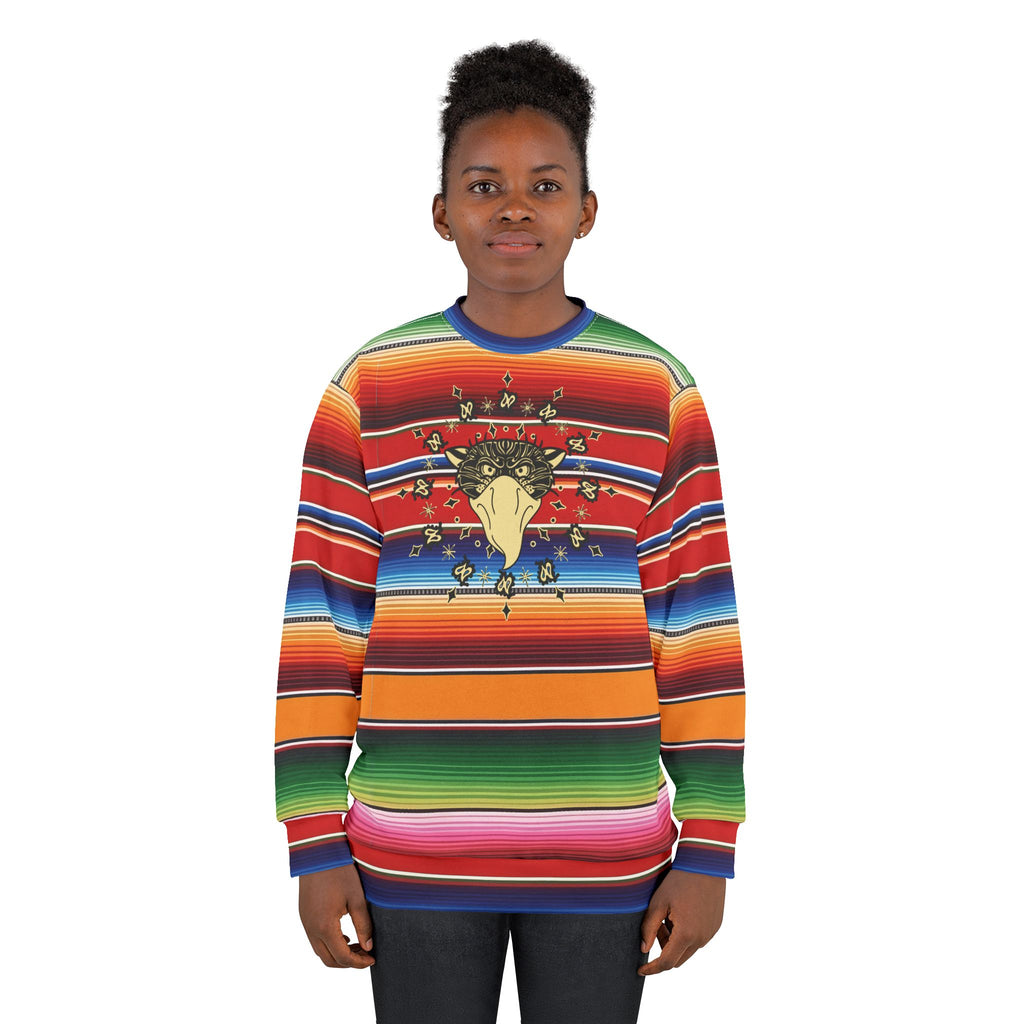 Vibrant Graphic Unisex Sweatshirt, Colorful Casual Wear, Boho Style, Gift for Friends, Festival Fashion, Everyday Comfort