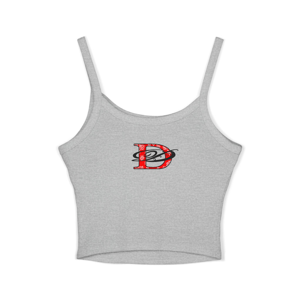 DD Climbing Panther w/Bandana Spaghetti Strap Tank Top