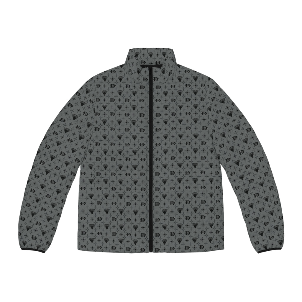 Bandito Panther Custom Monogram Print Men's Puffer Jacket Outerwear AOP