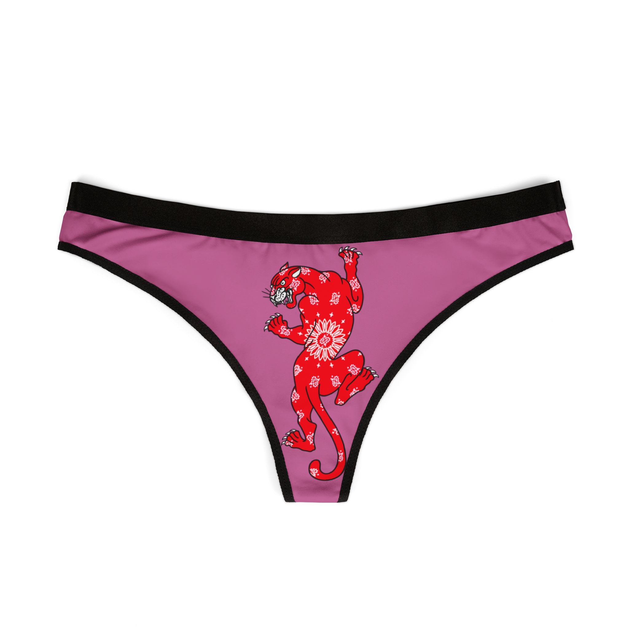 Climbing Panther w/Bandana Women's Thong Underwear | Underwear, Tattoo, Streetwear, Designer, Fashion