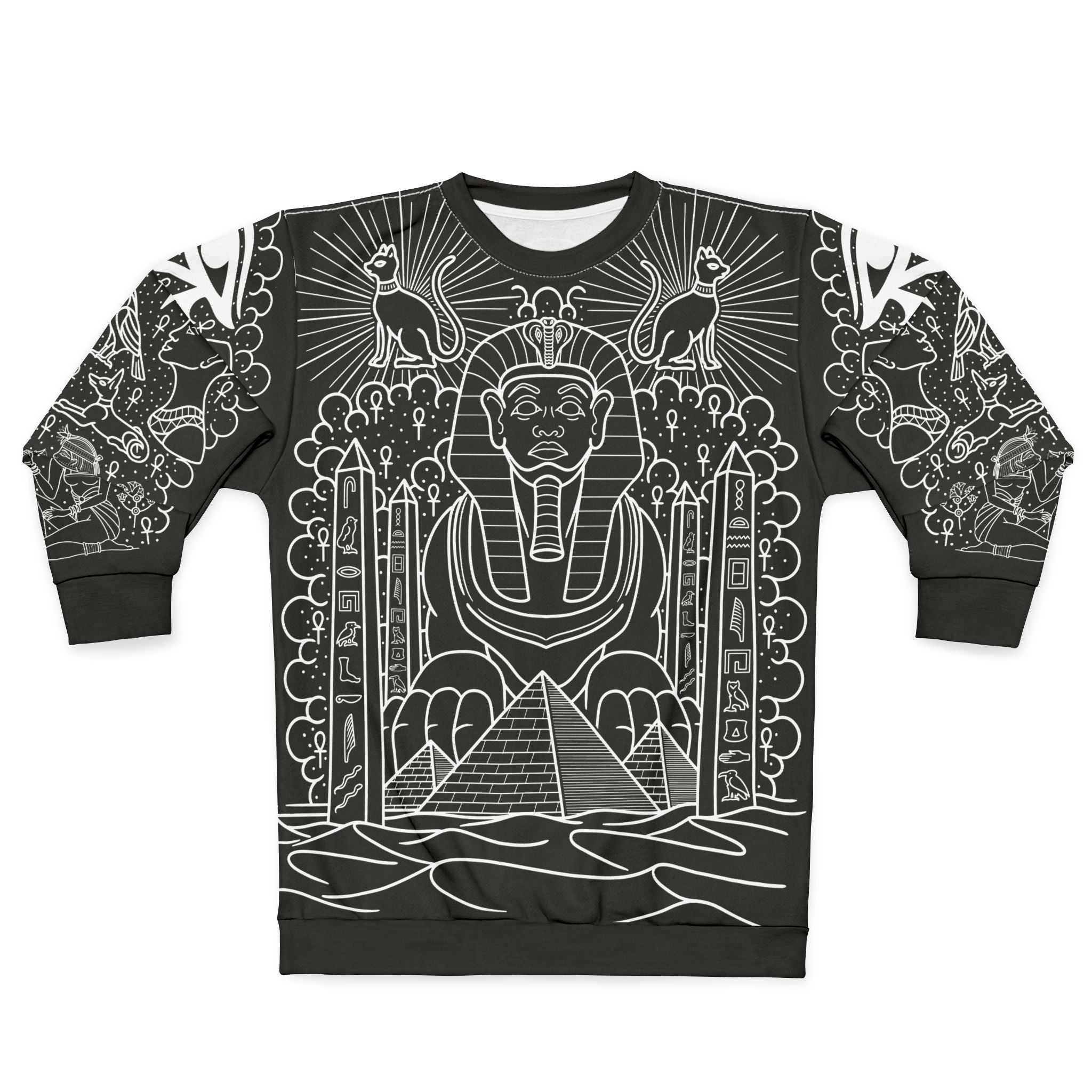 Ancient Egypt Tattoo Body Suit Unisex Crewneck Sweatshirt AOP