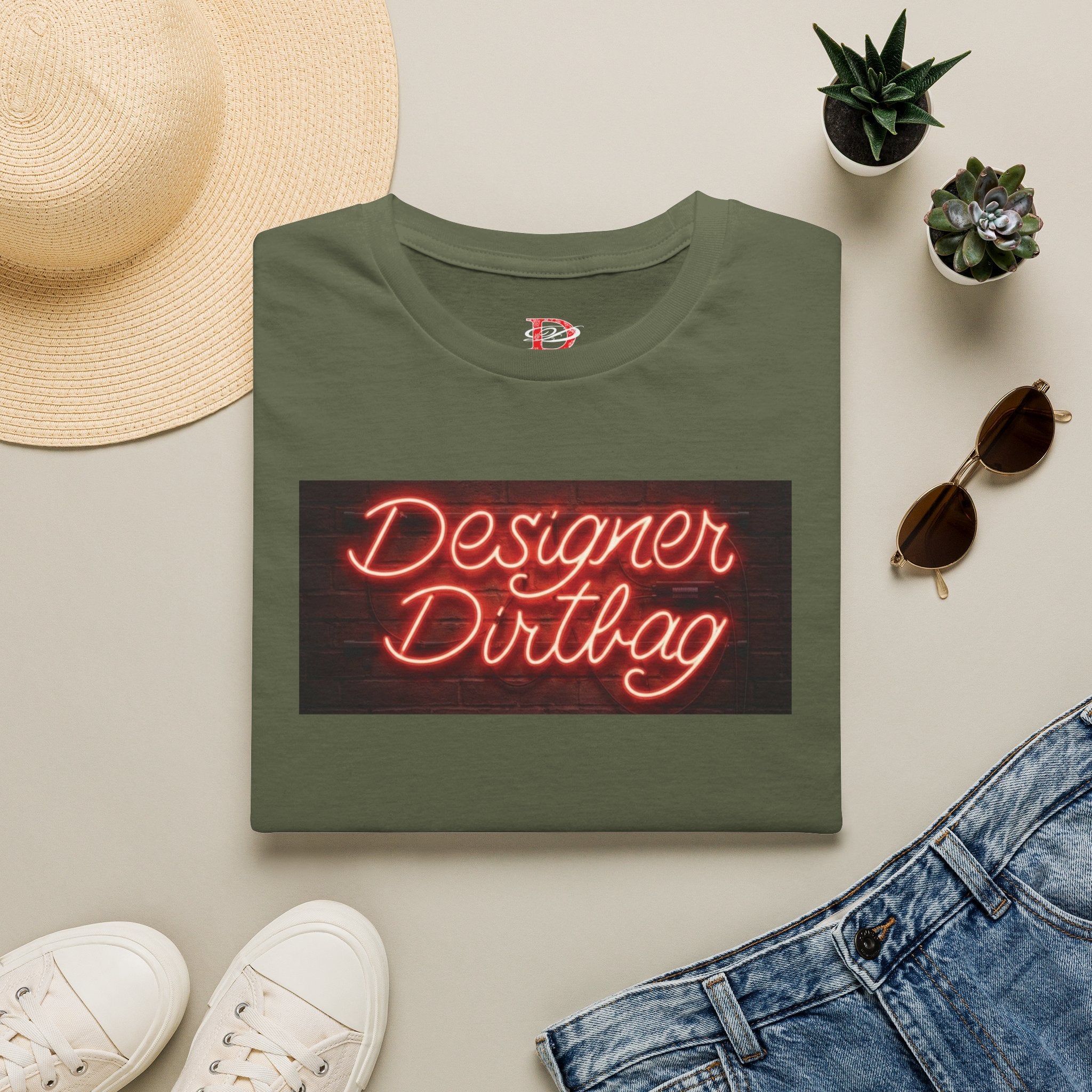 DD Neon Sign Softstyle Unisex T-Shirt