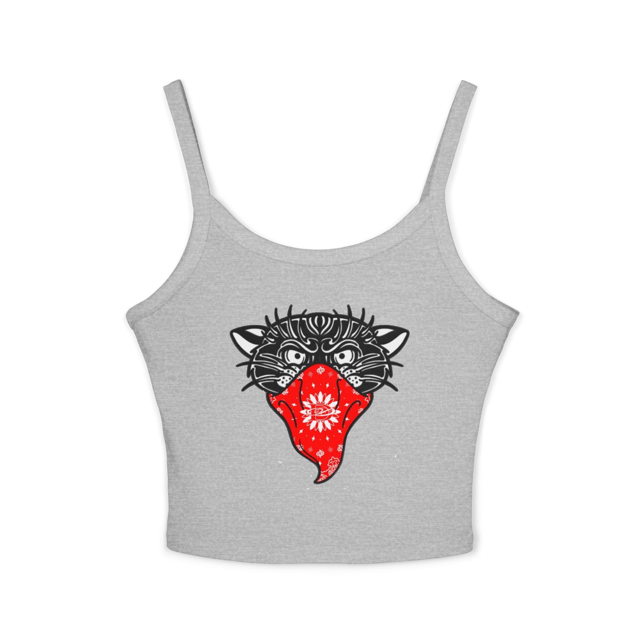 DD Bandito Panther Print Spaghetti Strap Tank Top