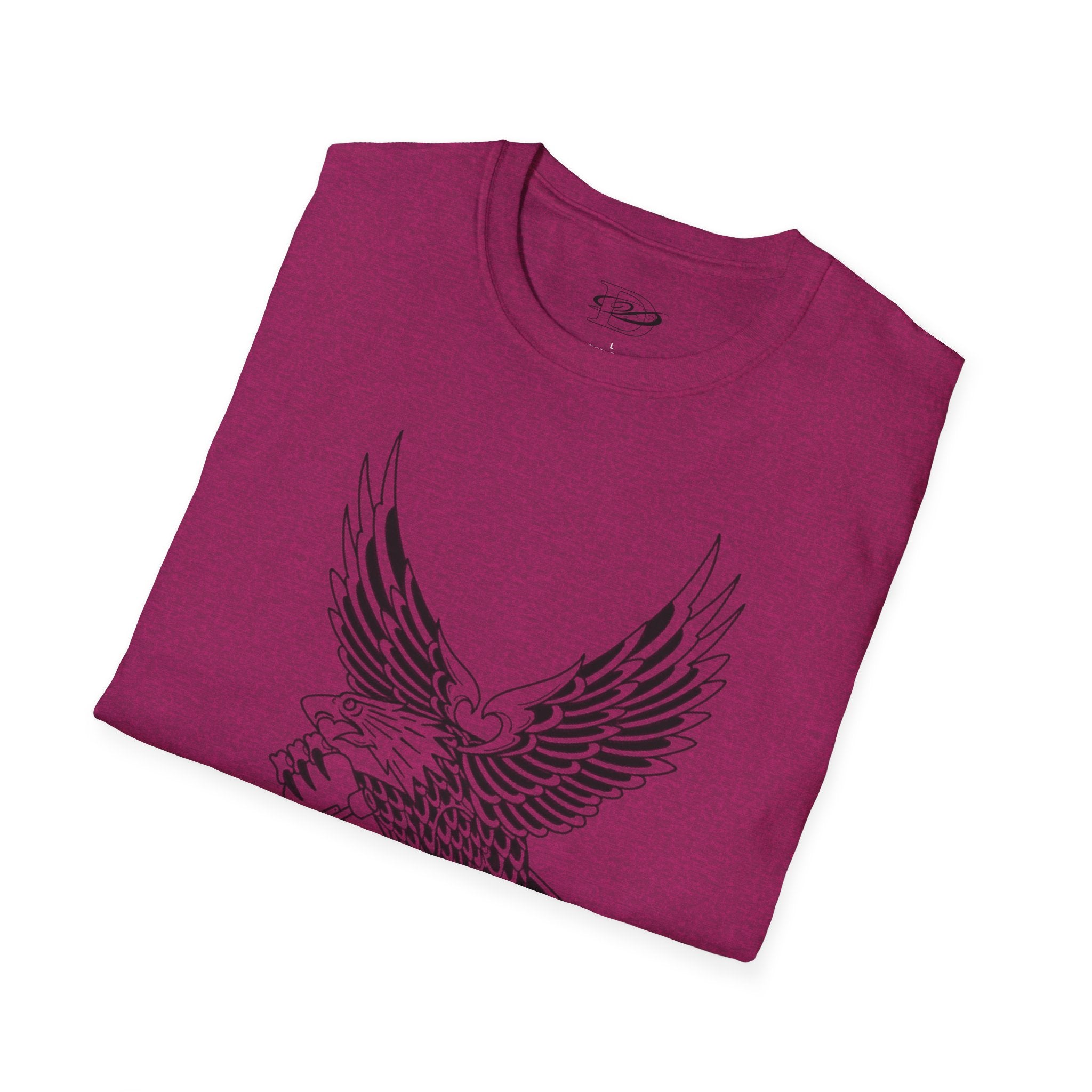 Skating Eagle Grinding on Colfax Unisex Softstyle T-Shirt