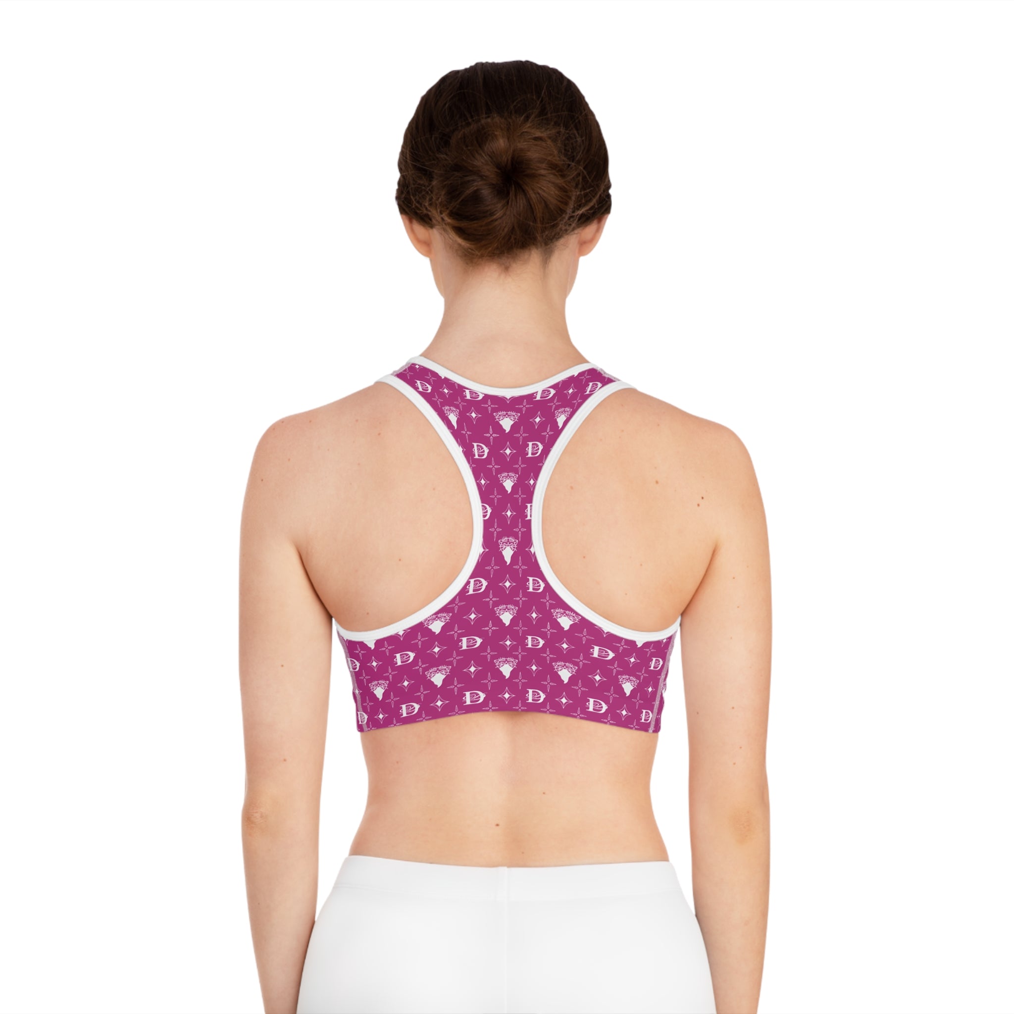 Bandito Panther Custom Monogram Print Sports Bra AOP