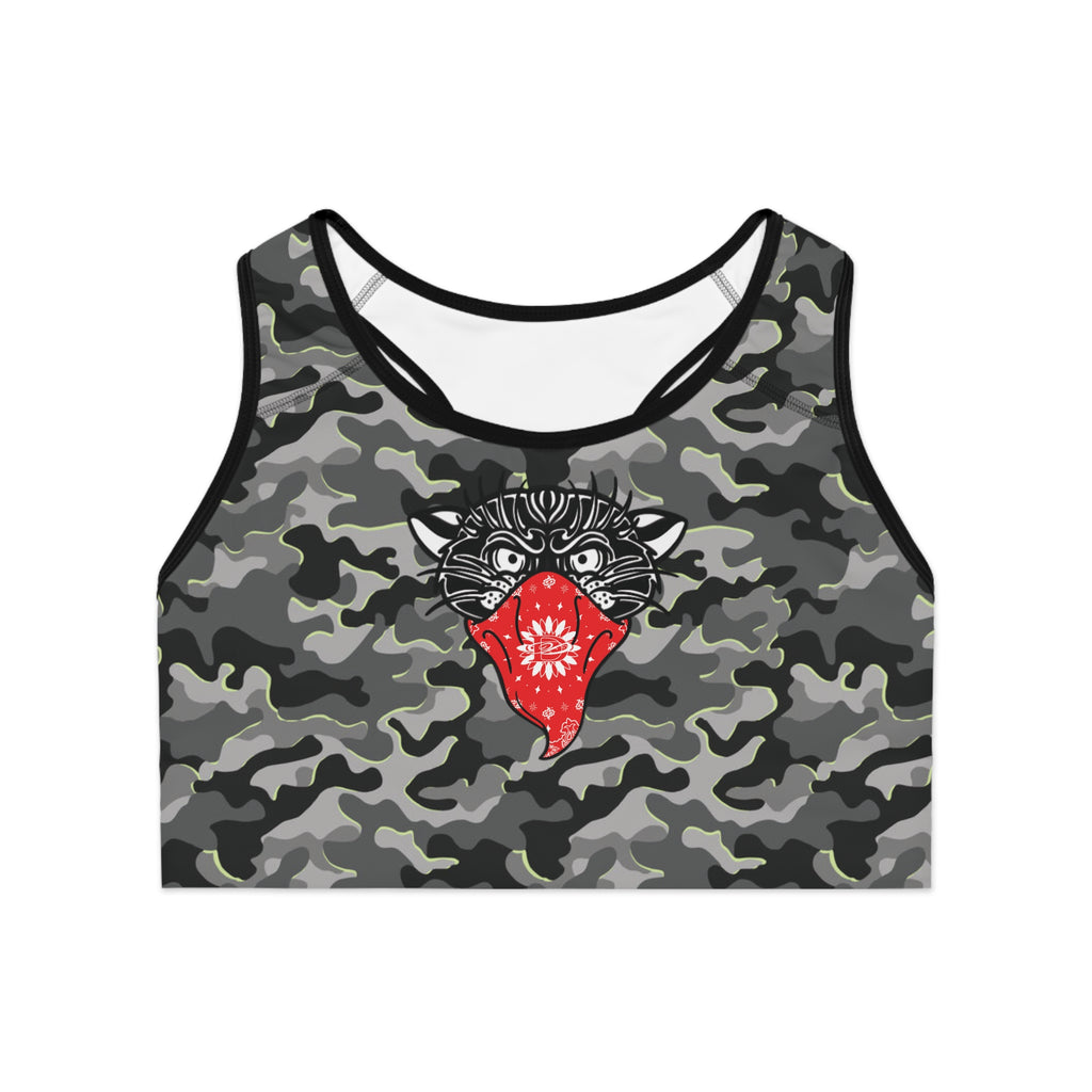 Bandito Panther Urban Camo Sports Bra AOP