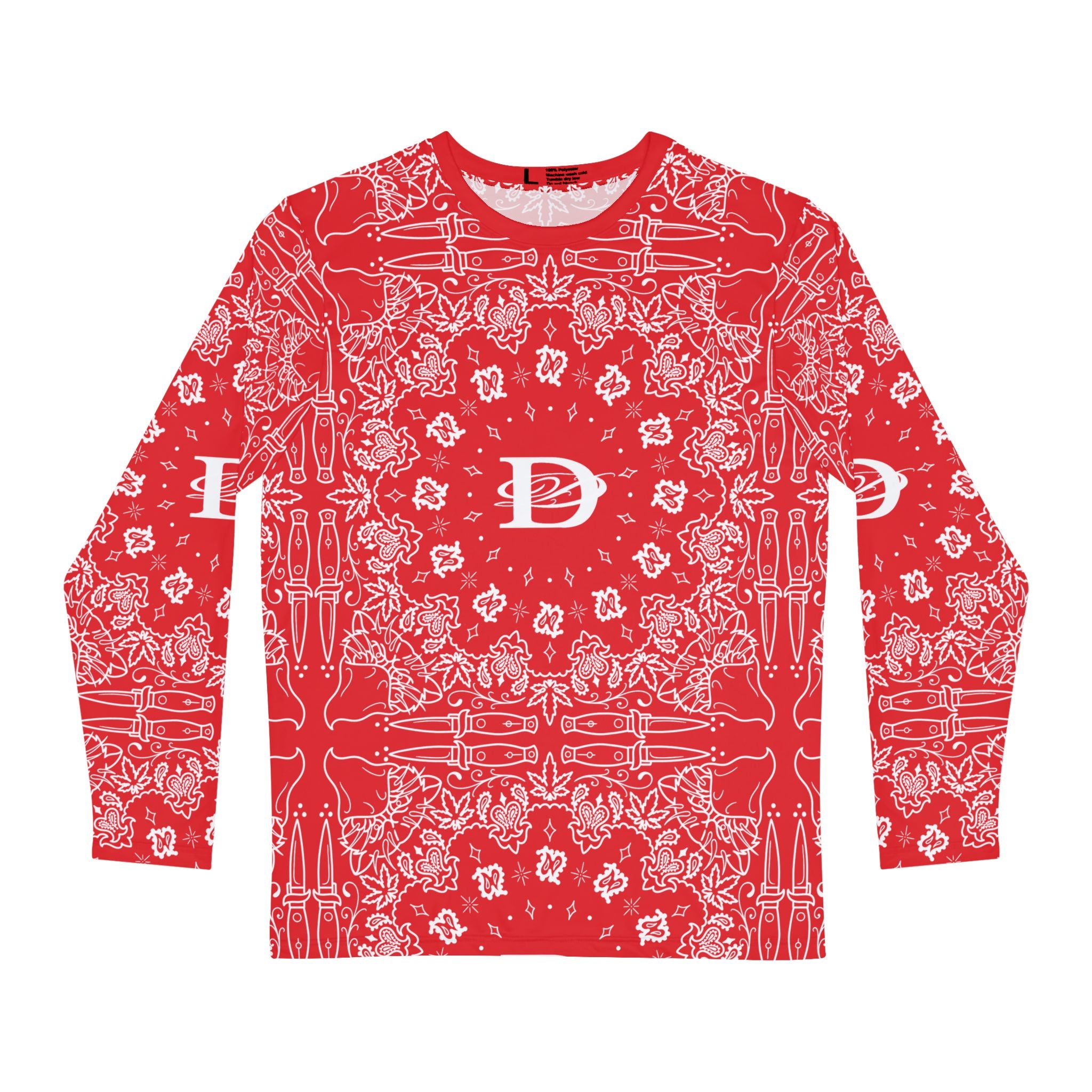 DD Custom Bandana Print Longsleeve T-Shirt AOP