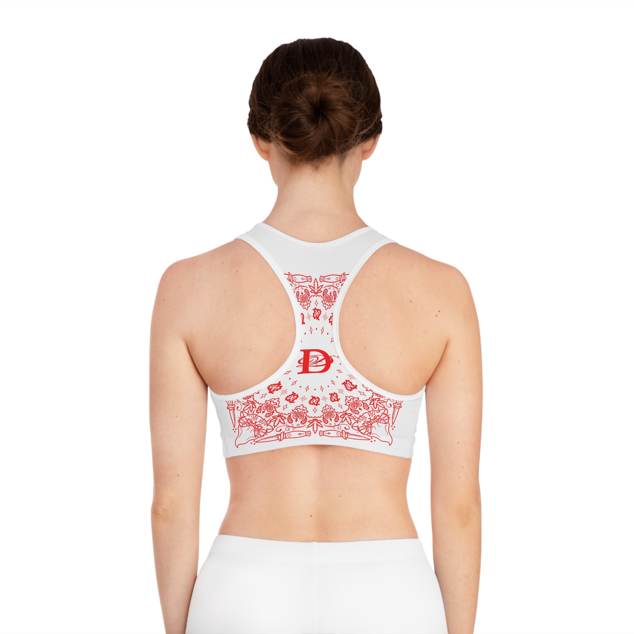 DD Custom Bandanna Print Sports Bra
