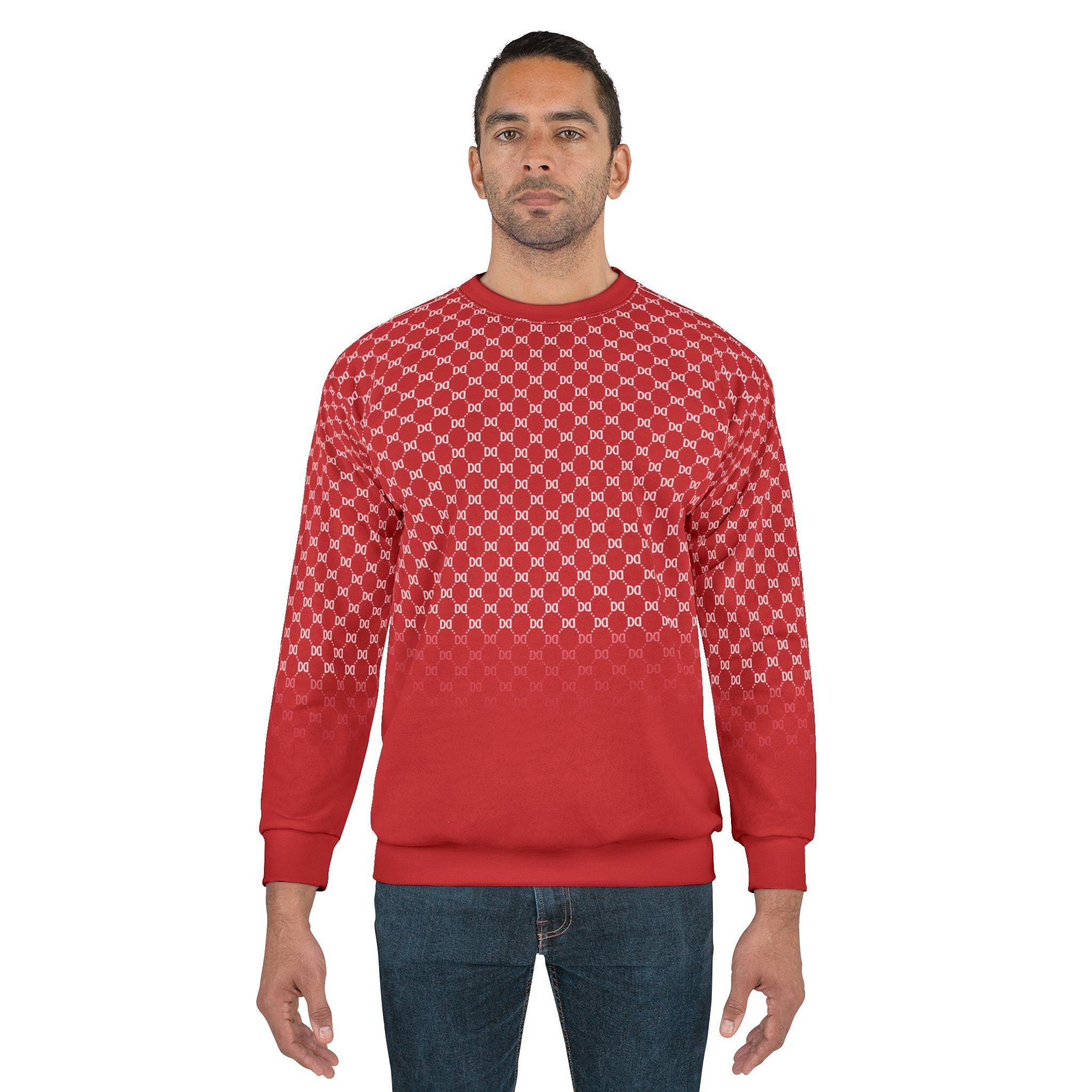 DD Fading Custom Monogram Pattern Unisex Sweatshirt AOP
