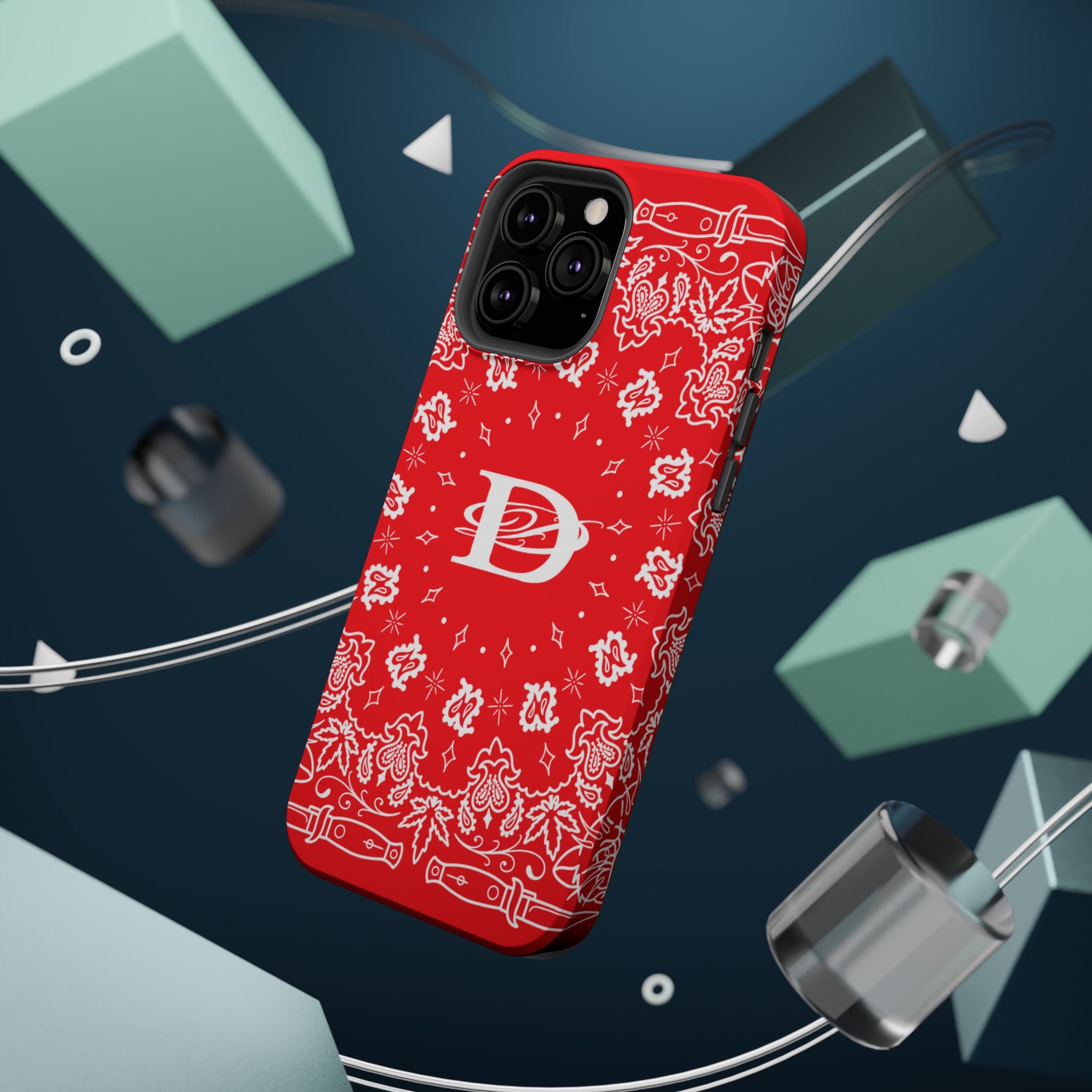 DD Custom Bandana Print Magnetic iPhone Case