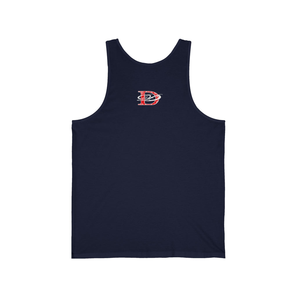 250th Anniversary American Flag w/Heart and 250 Banner Tattoo Design Mens Tank Top