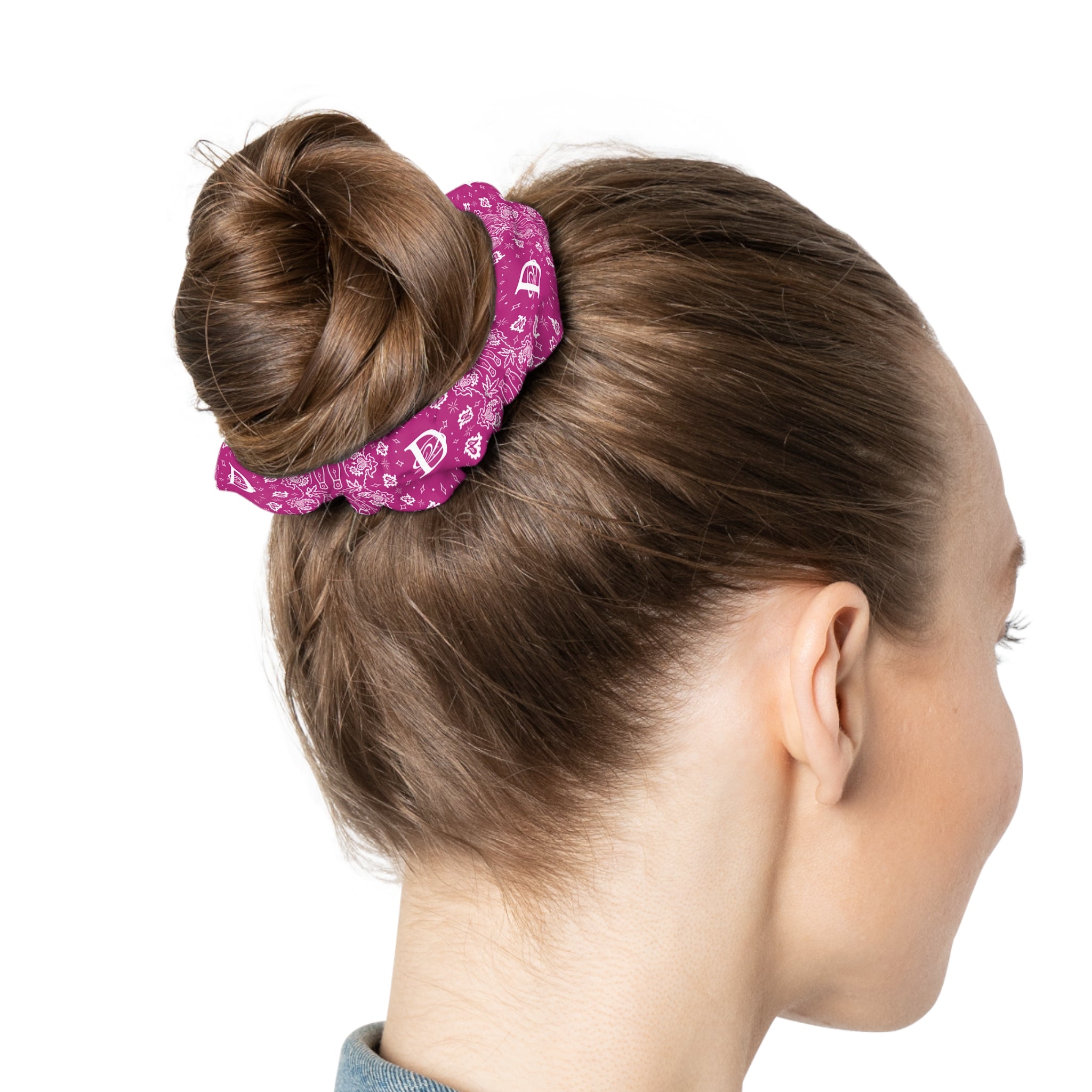 DD Custom Bandana Print Scrunchie AOP