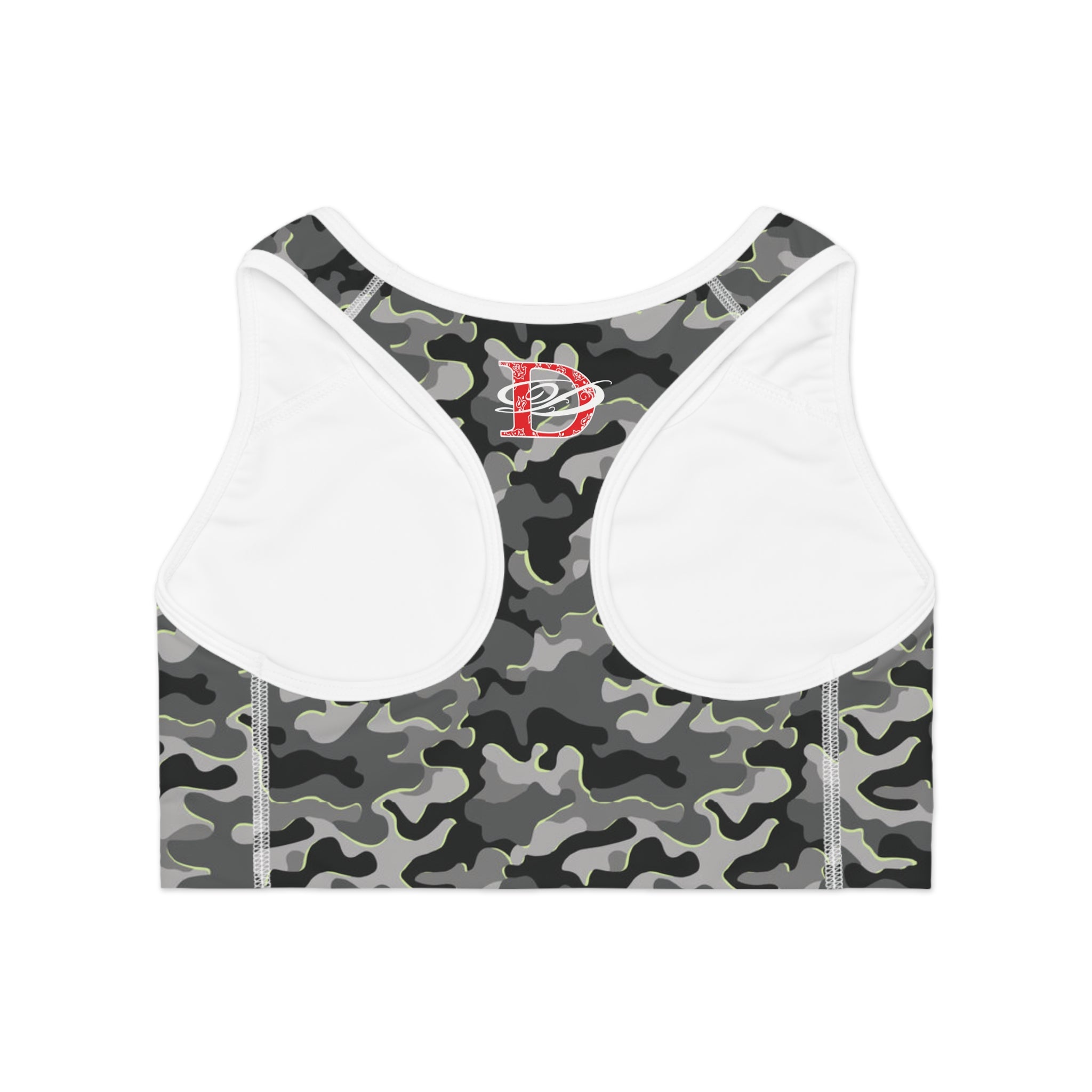 Custom Dragon Urban Camo Print Sports Bra AOP