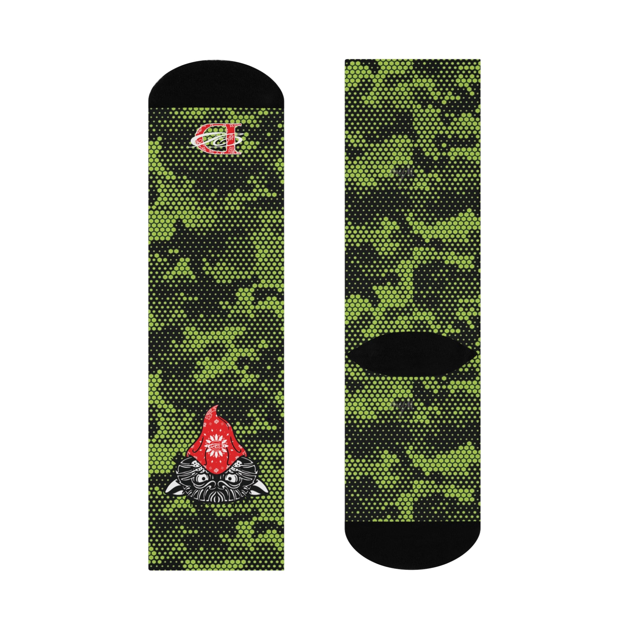 Bandito Panther Digital Hexagon Camo Crew Socks AOP