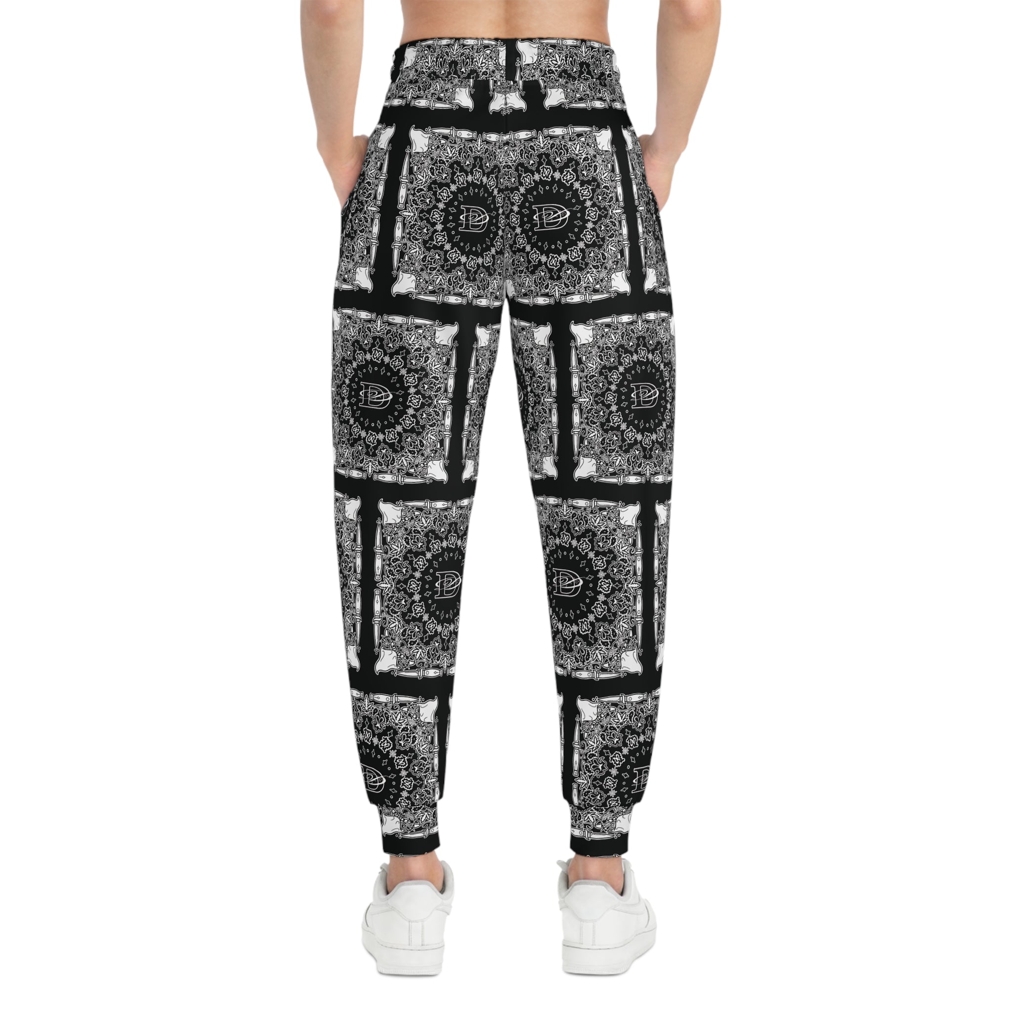 DD Custom Bandana Print Joggers AOP
