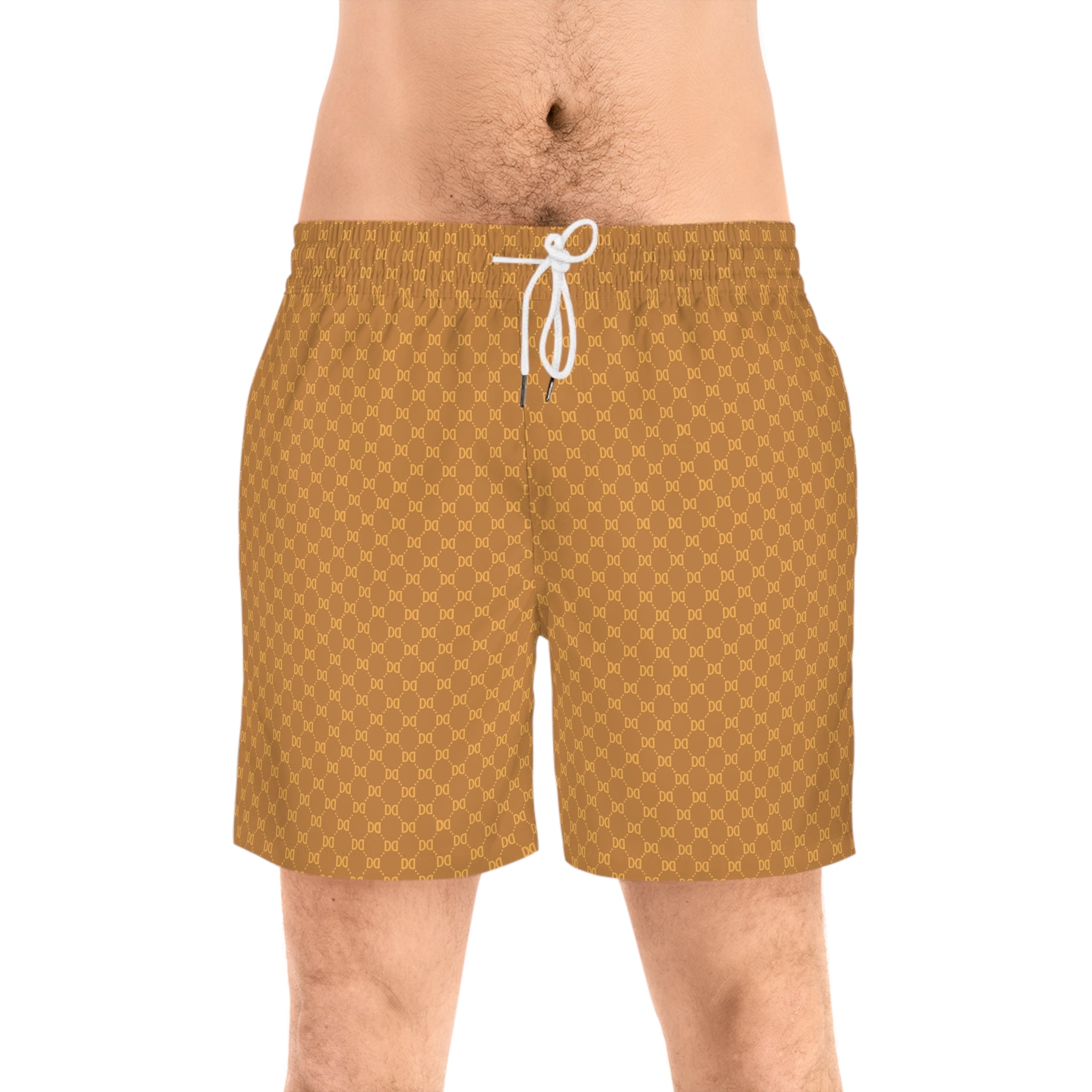 DD Monogram Men's Mid-Length Swim Shorts