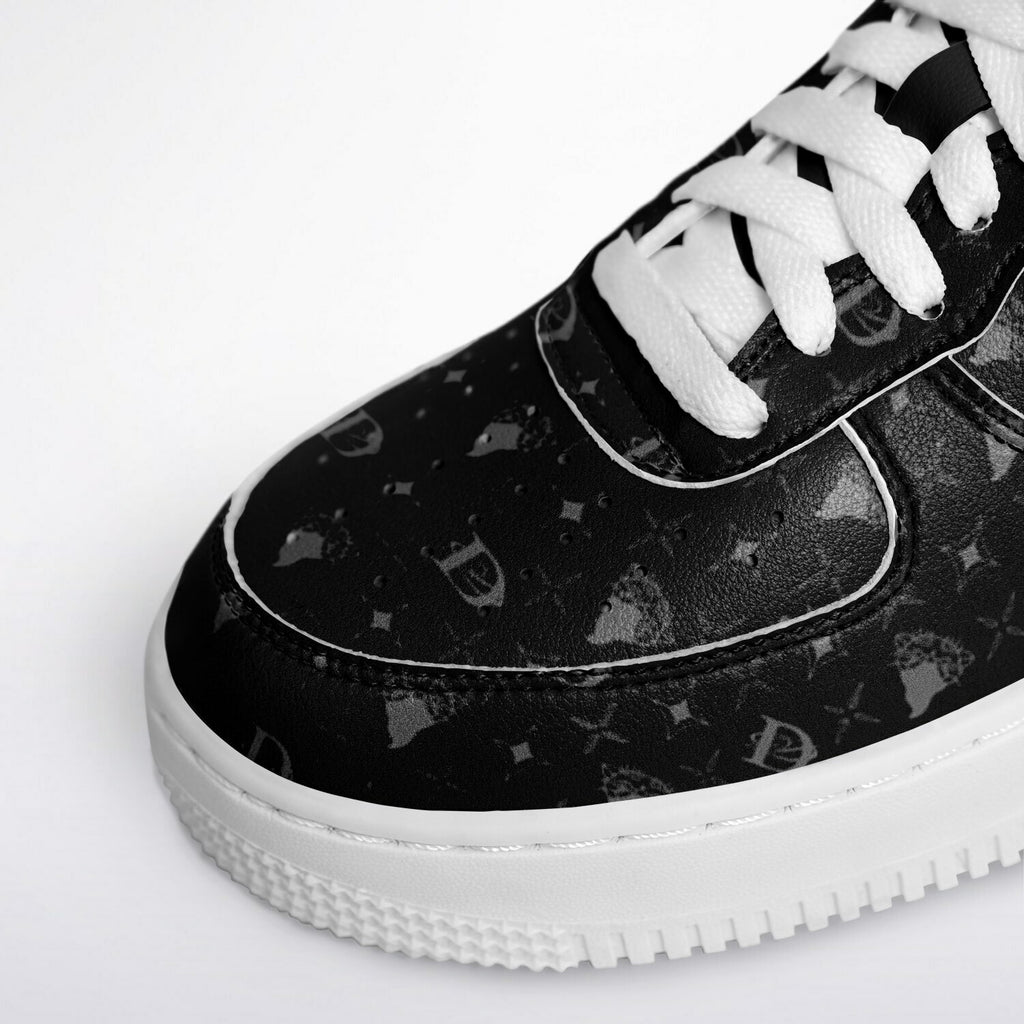 Bandito Panther Custom Monogram Print Core Low Shoes AOP