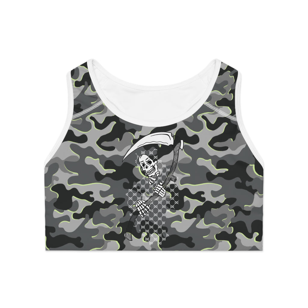 DD Monagram Reaper Urban Camo Sports Bra AOP