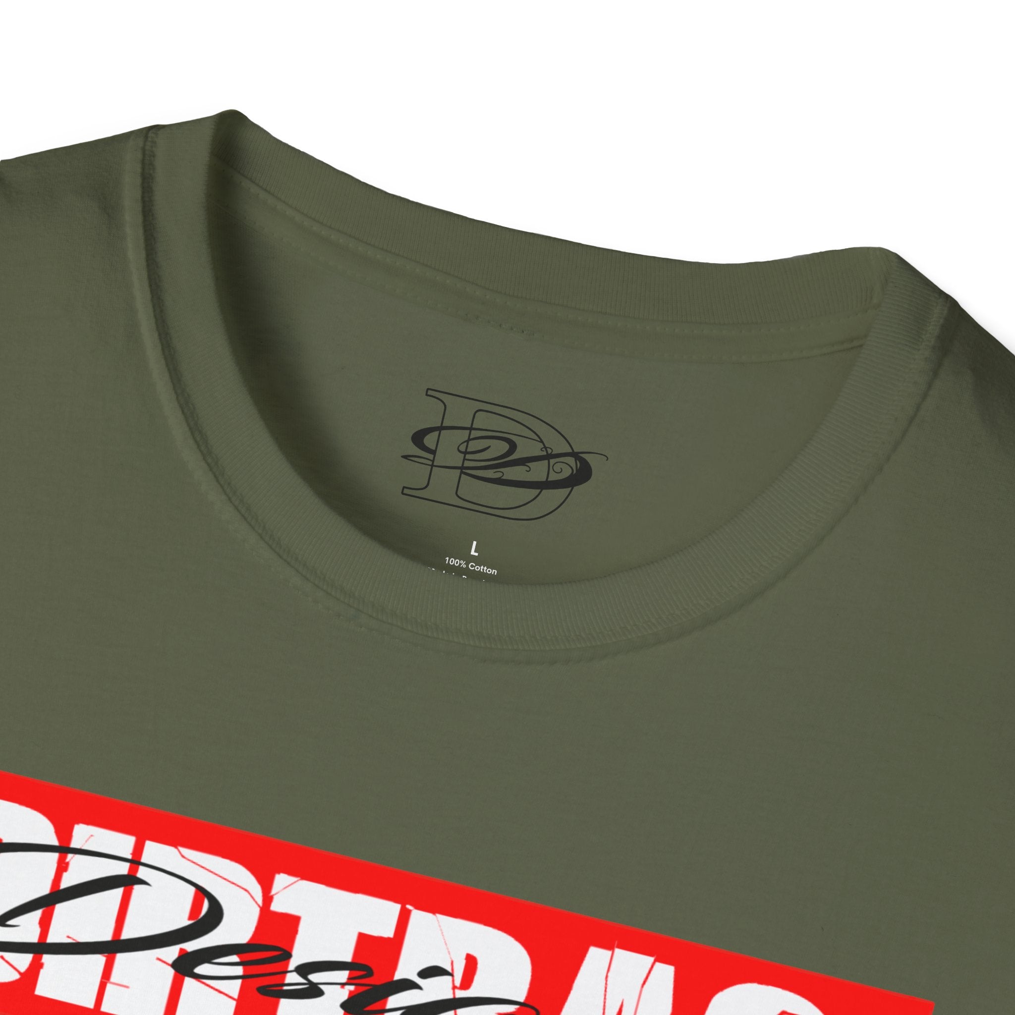 Broken Dirtbag Logo Graphic Unisex Softstyle T-Shirt, Casual Wear, Streetwear, Urban Fashion, Tattoo