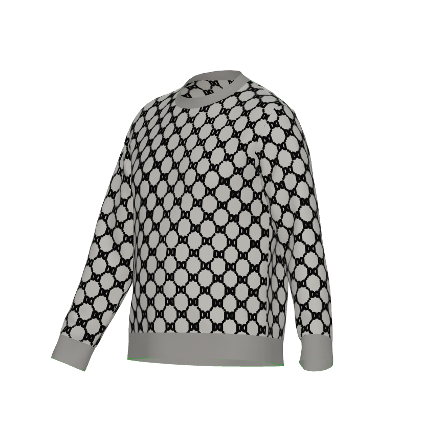 DD Custom Monogram Knitted Unisex Sweater