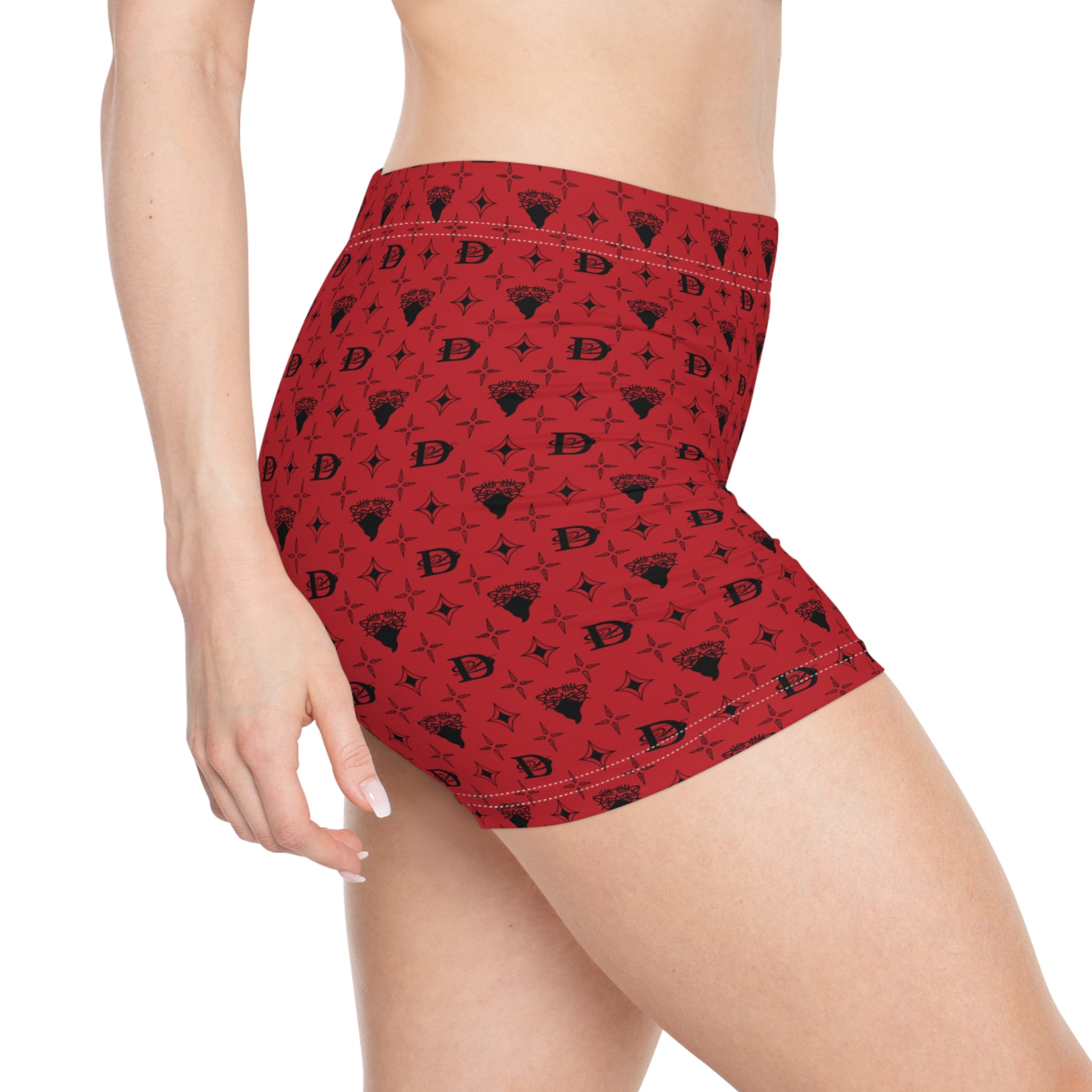 Bandito Panther Custom Monogram Print Women's Shorts AOP