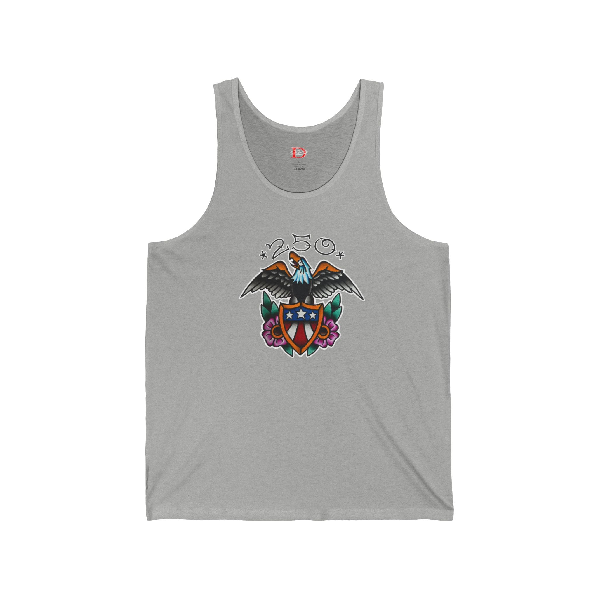 250th Anniversary Eagle w/Flag Shield Mens Tank Top