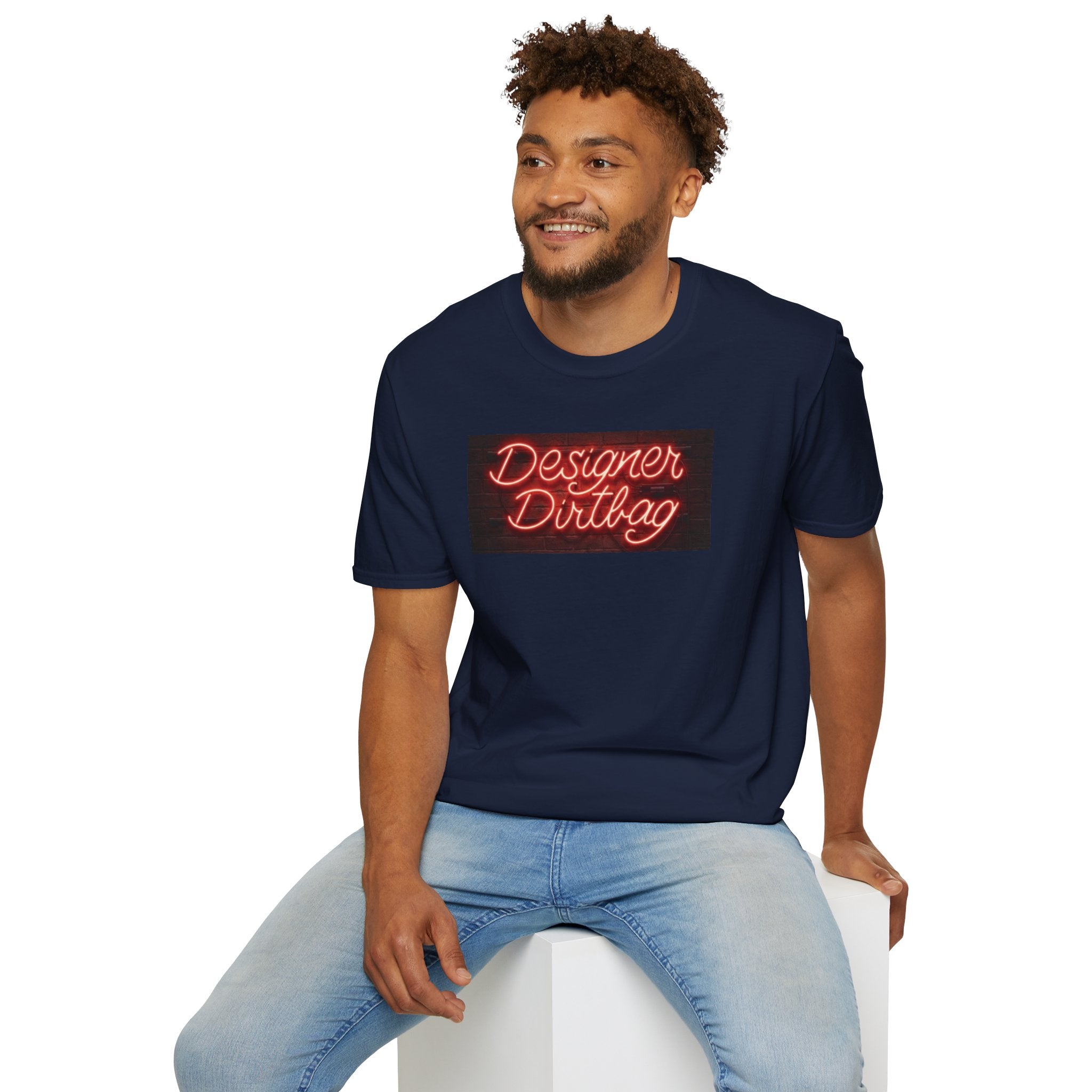 DD Neon Sign Softstyle Unisex T-Shirt