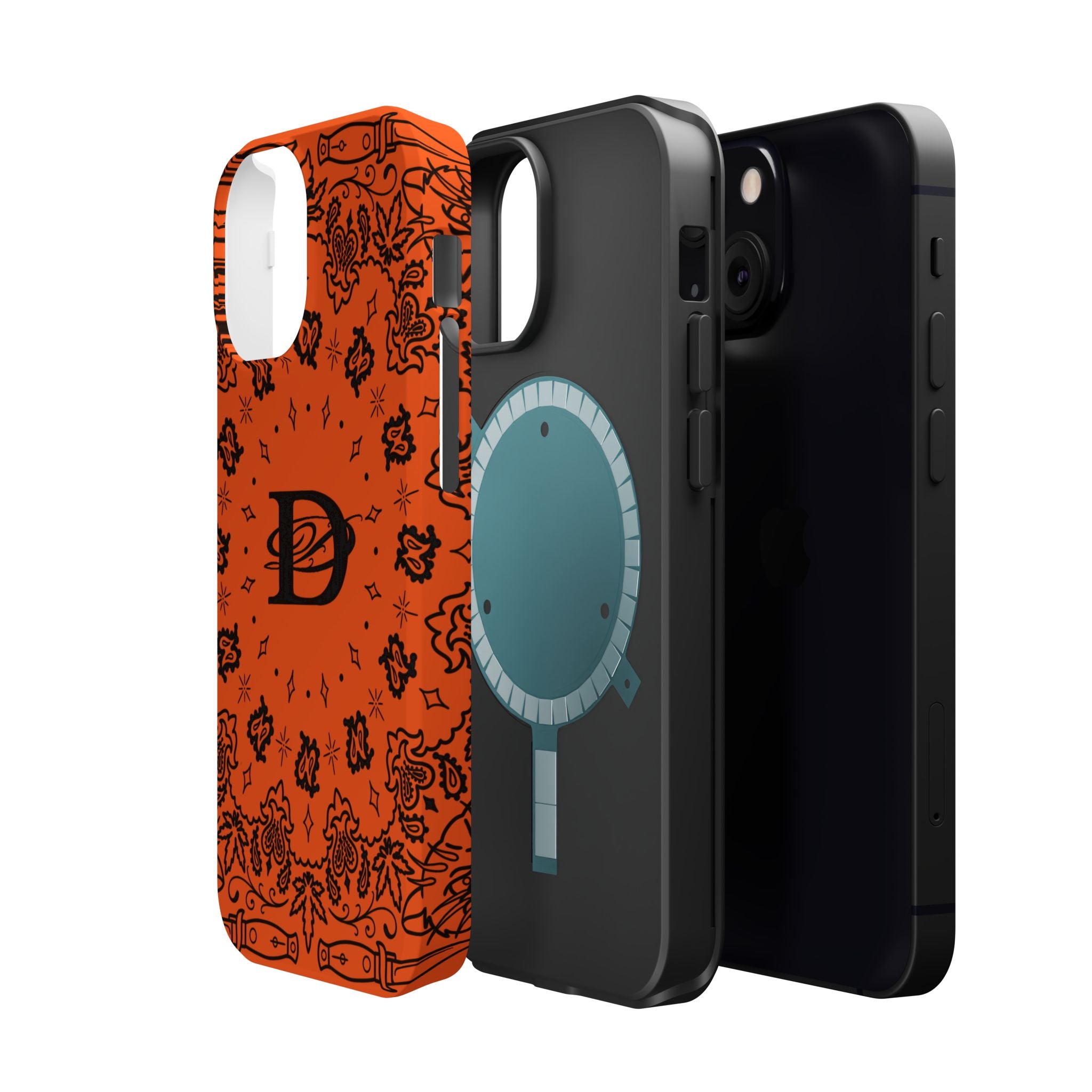 DD Custom Bandana Print Stylish Magnetic Phone Cases for Trendy Protection, Customize Your Style, Personalized Gift, Unique Design