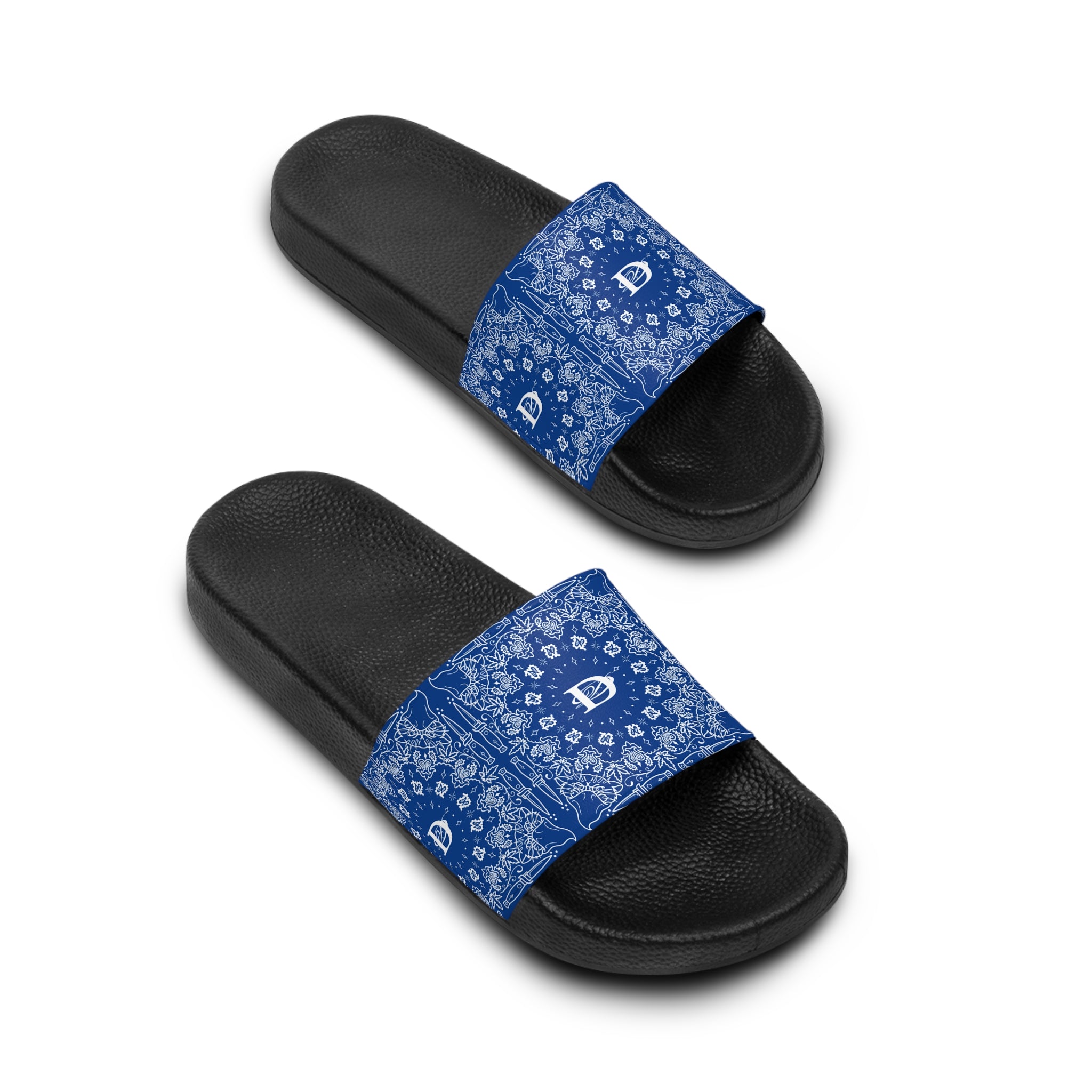 DD Custom Bandana Print  Women's Slide Sandals