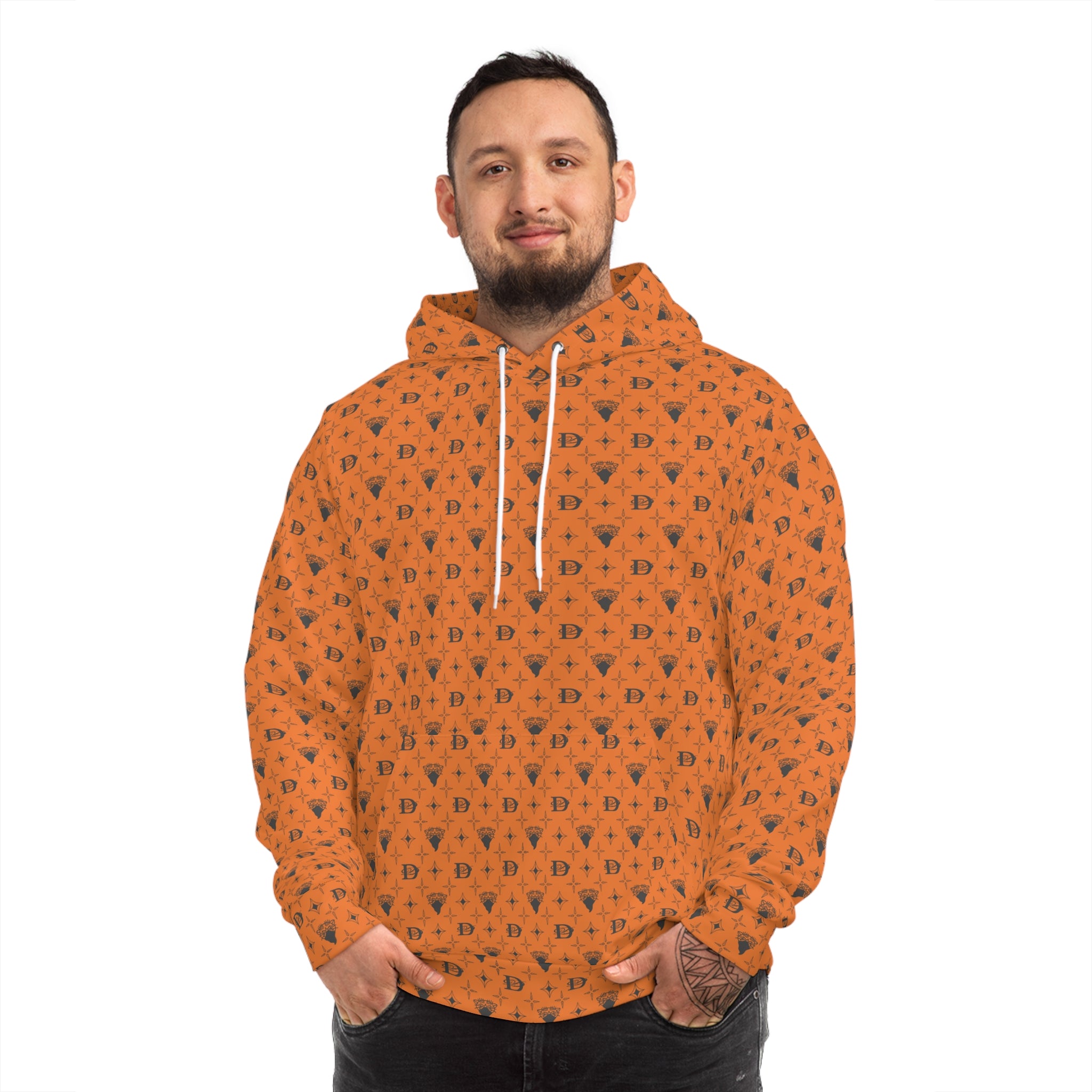 DD Custom Bandito Panther Monogram Unisex Hoodie AOP