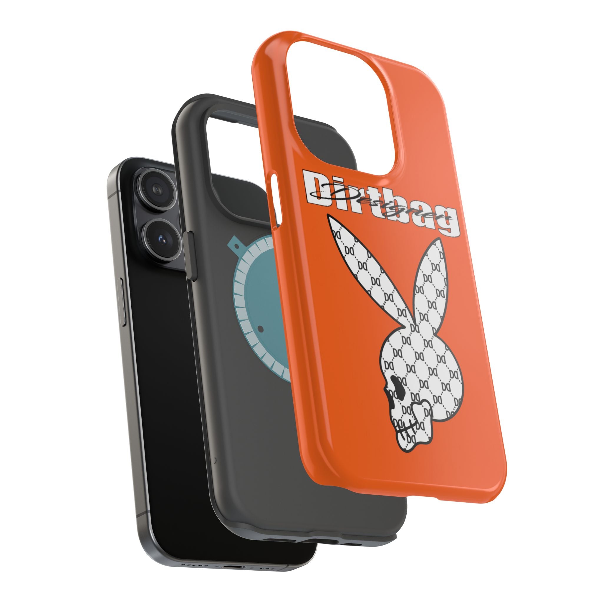 DD Monogram Bunny Skull Magnetic Phone Case
