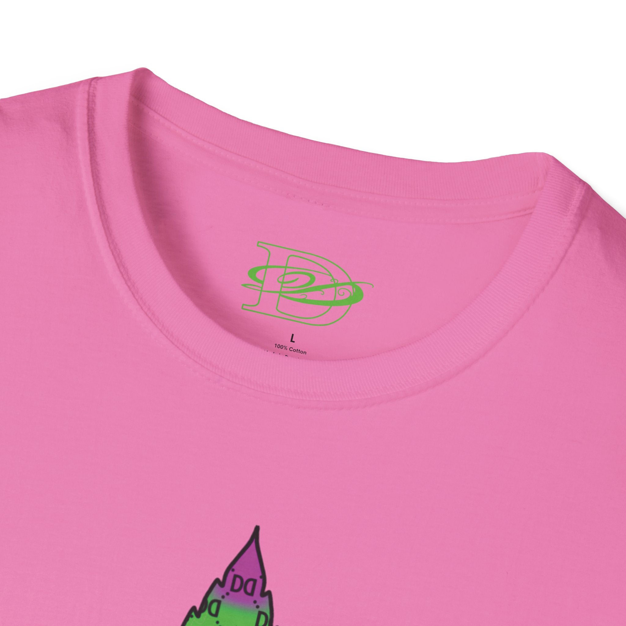 Cannabis Leaf w/the DD Monogram Unisex Softstyle T-Shirt