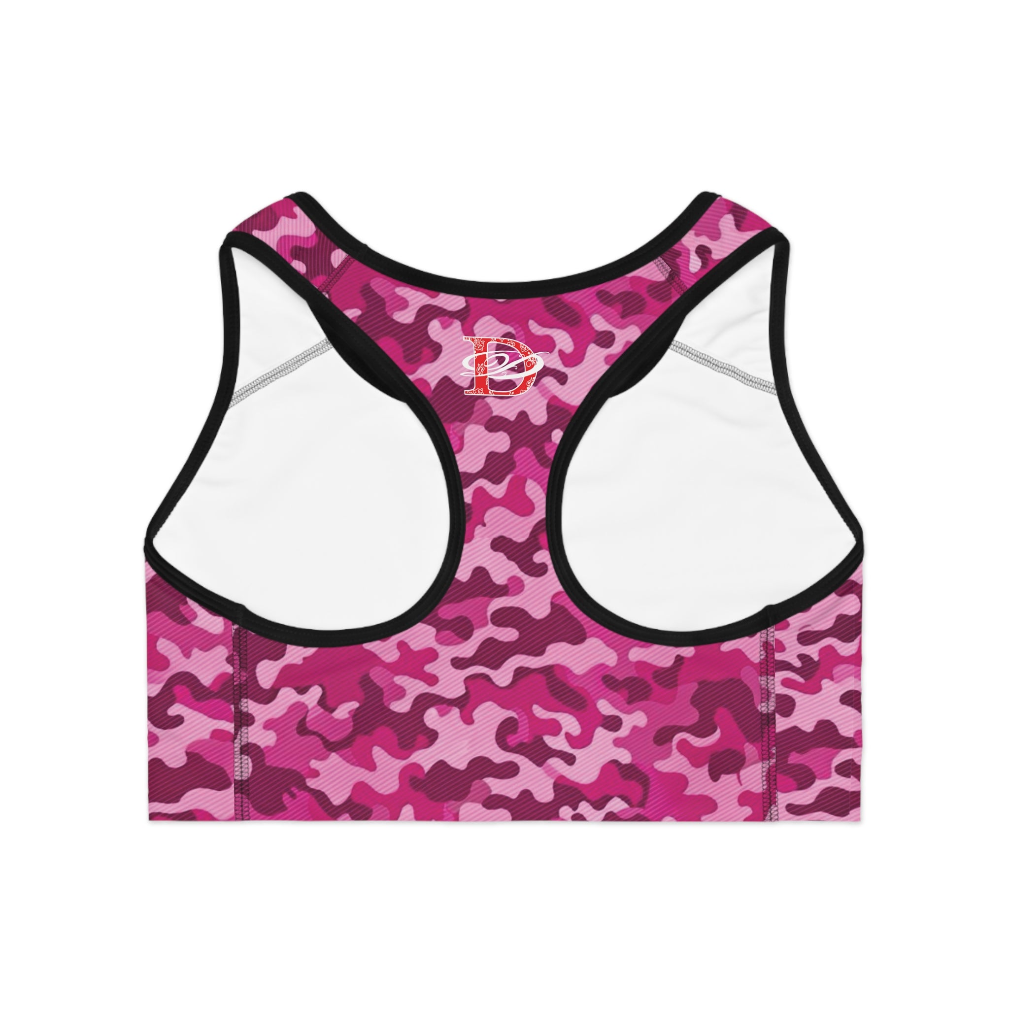 Bandito Panther Pink Camo Sports Bra AOP