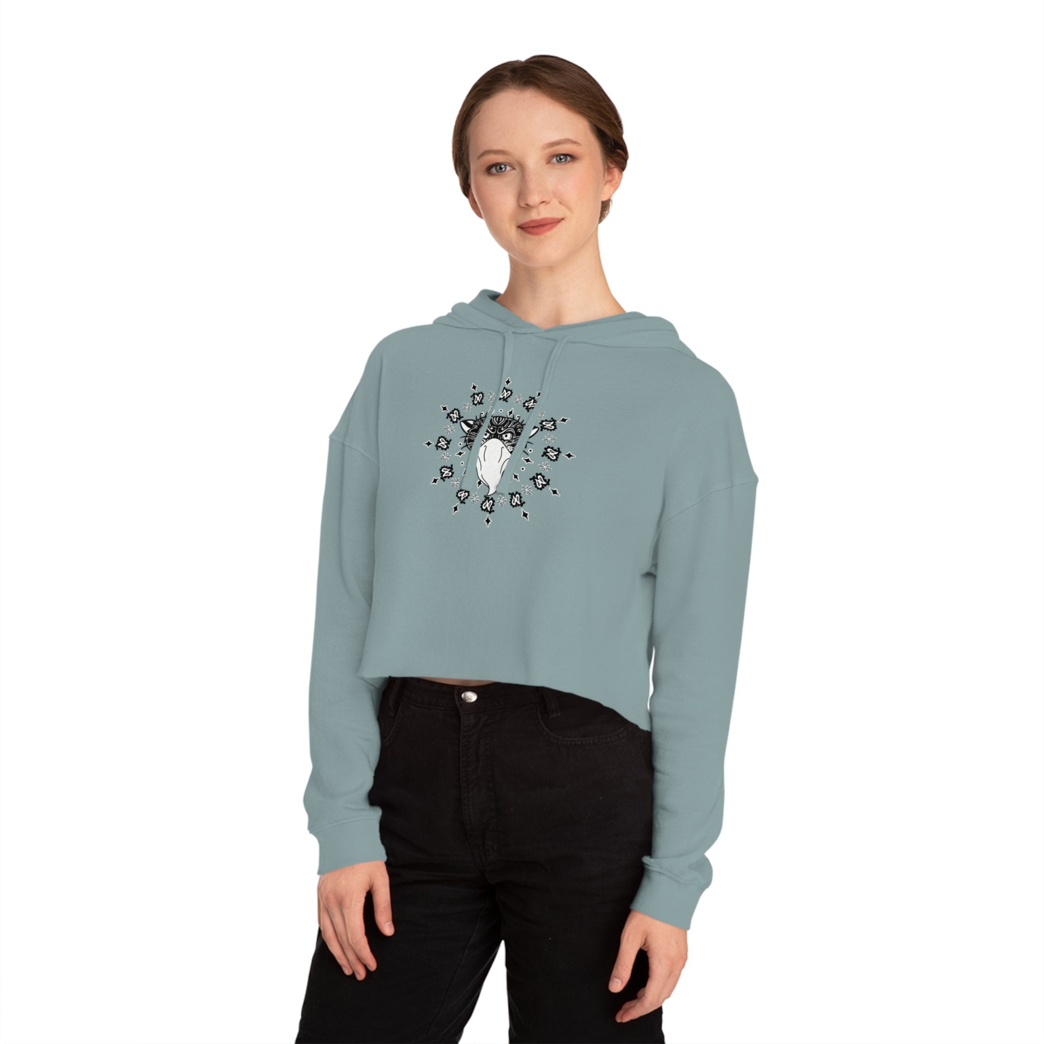 Bandito Panther Paisley Women’s Cropped Hoodie