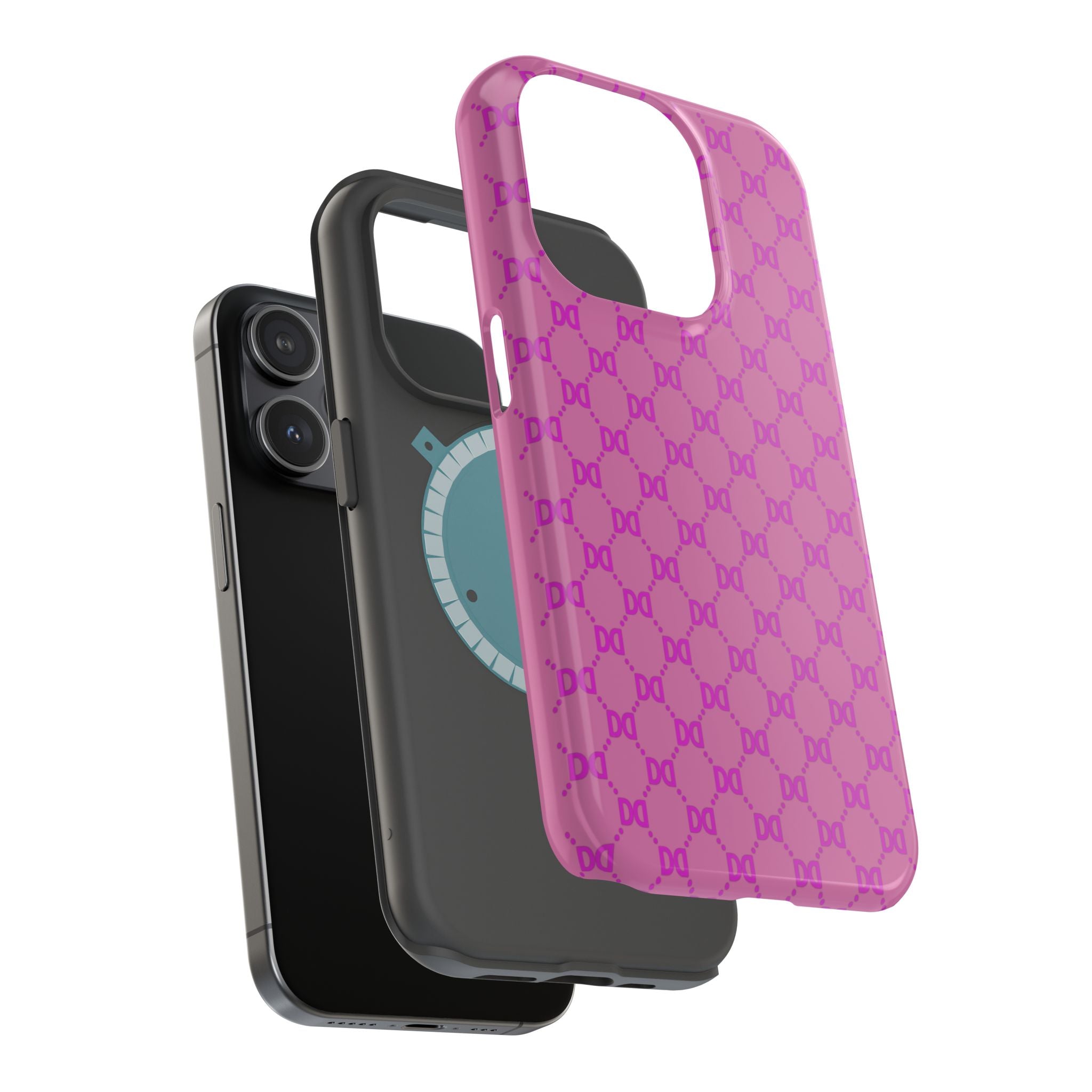 DD Monogram Pattern Magnetic Phone Case