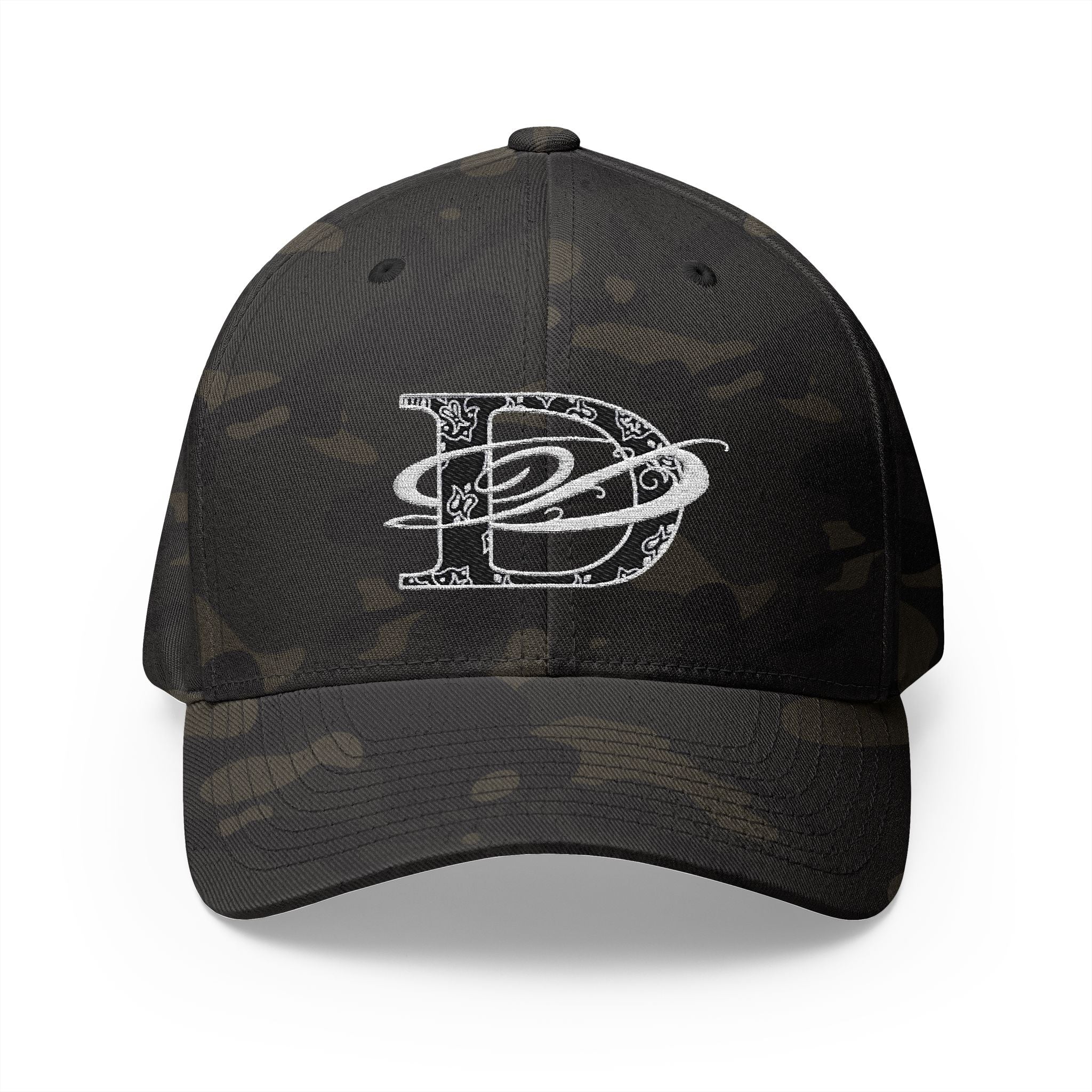 DD Bandana Logo Embroidered Closed Back Stretch Fit Cap