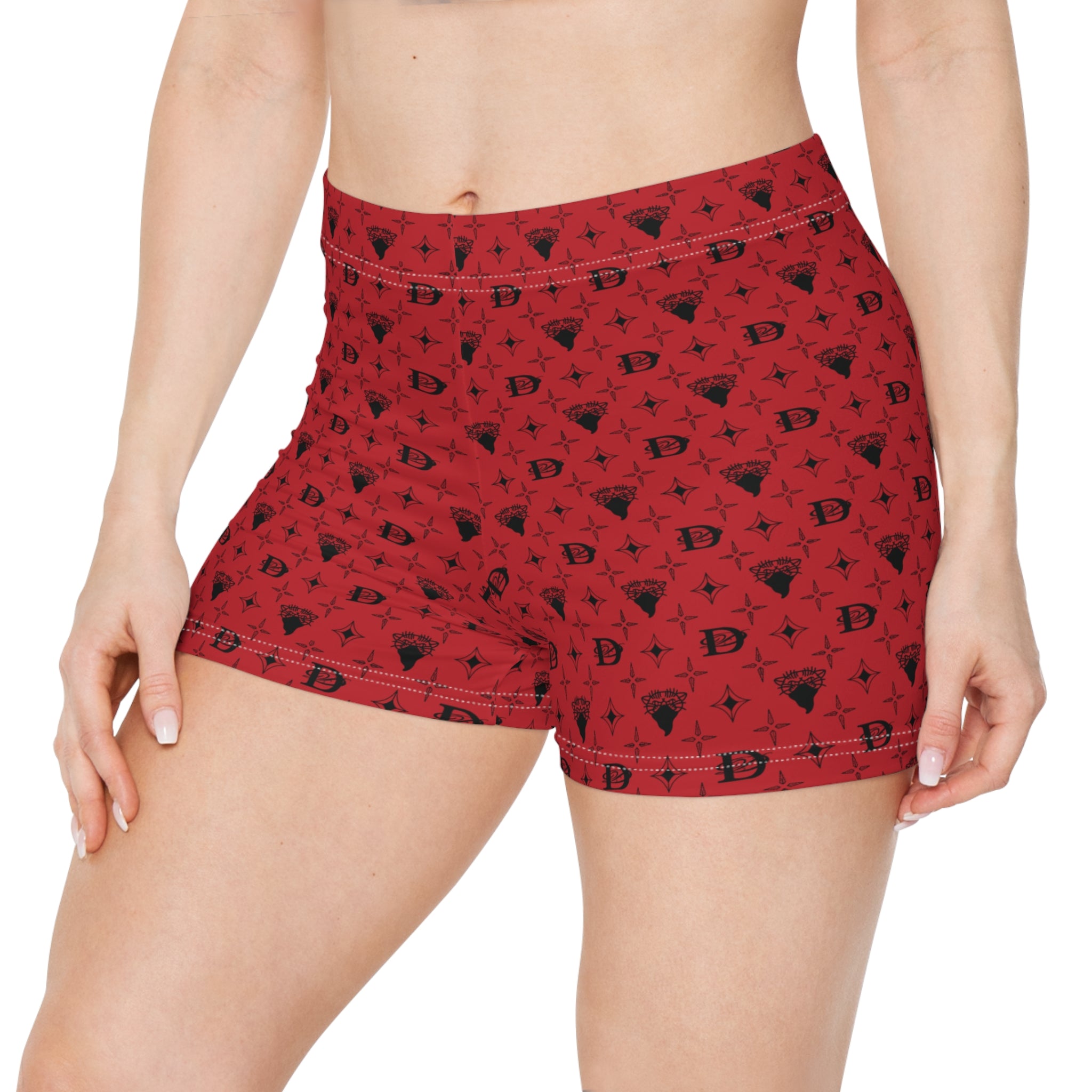 Bandito Panther Custom Monogram Print Women's Shorts AOP