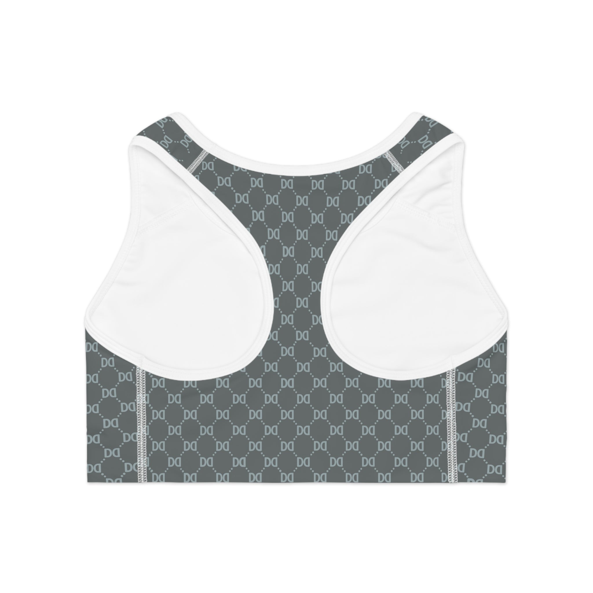 DD Monogram Pattern Sports Bra AOP