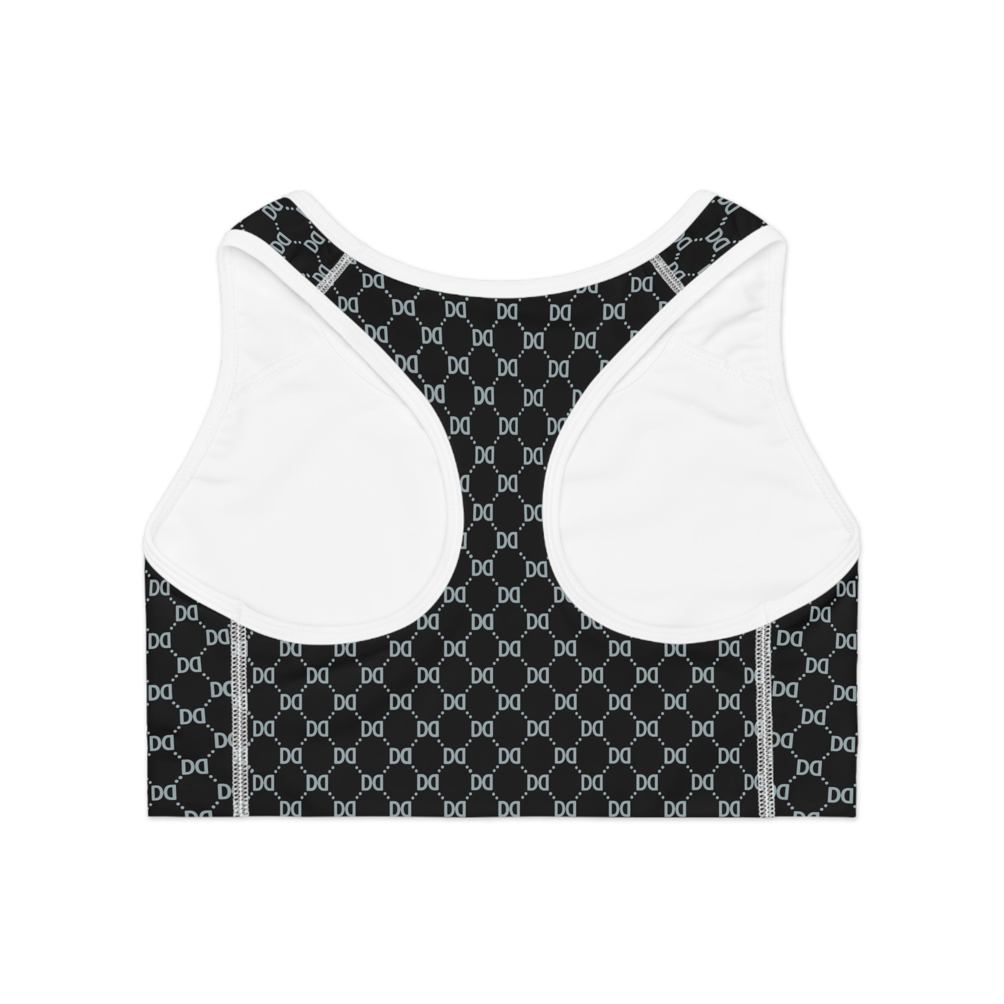 DD Monogram Pattern Sports Bra AOP