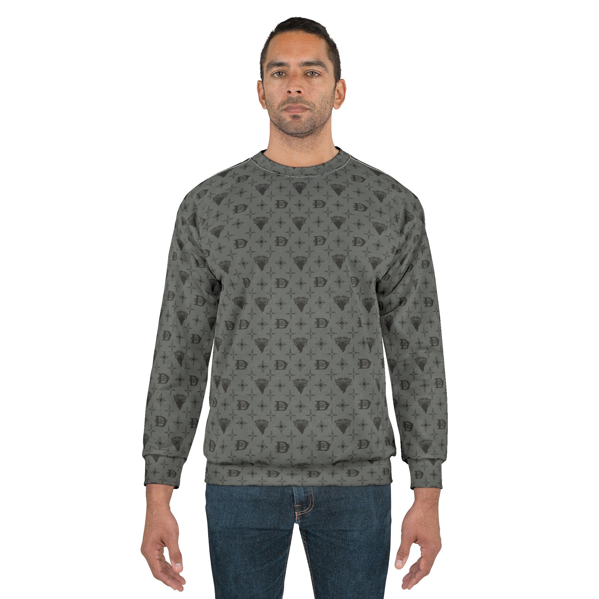 Bandito Panther Custom Monogram Print Unisex Sweatshirt AOP