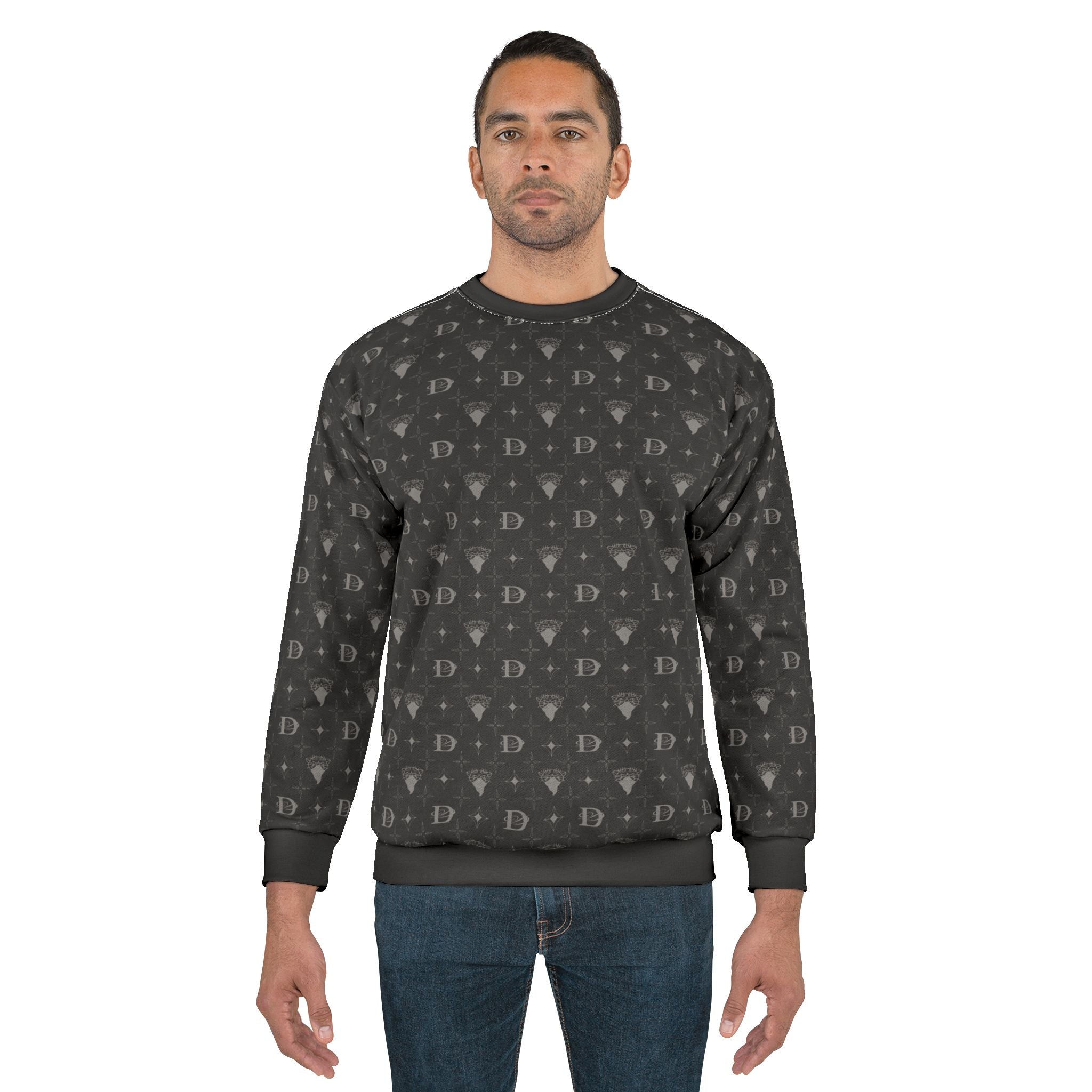 Bandito Panther Custom Monogram Print Unisex Sweatshirt AOP