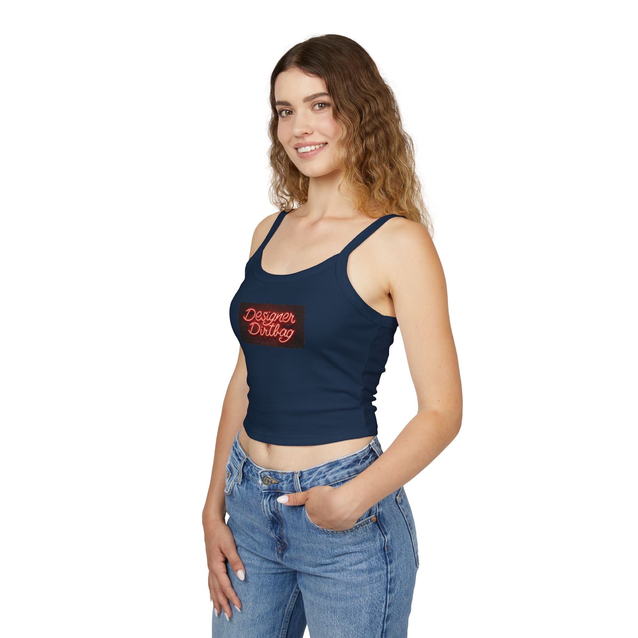 Neon Sign Graphic Spaghetti Strap Woman's Tank Top