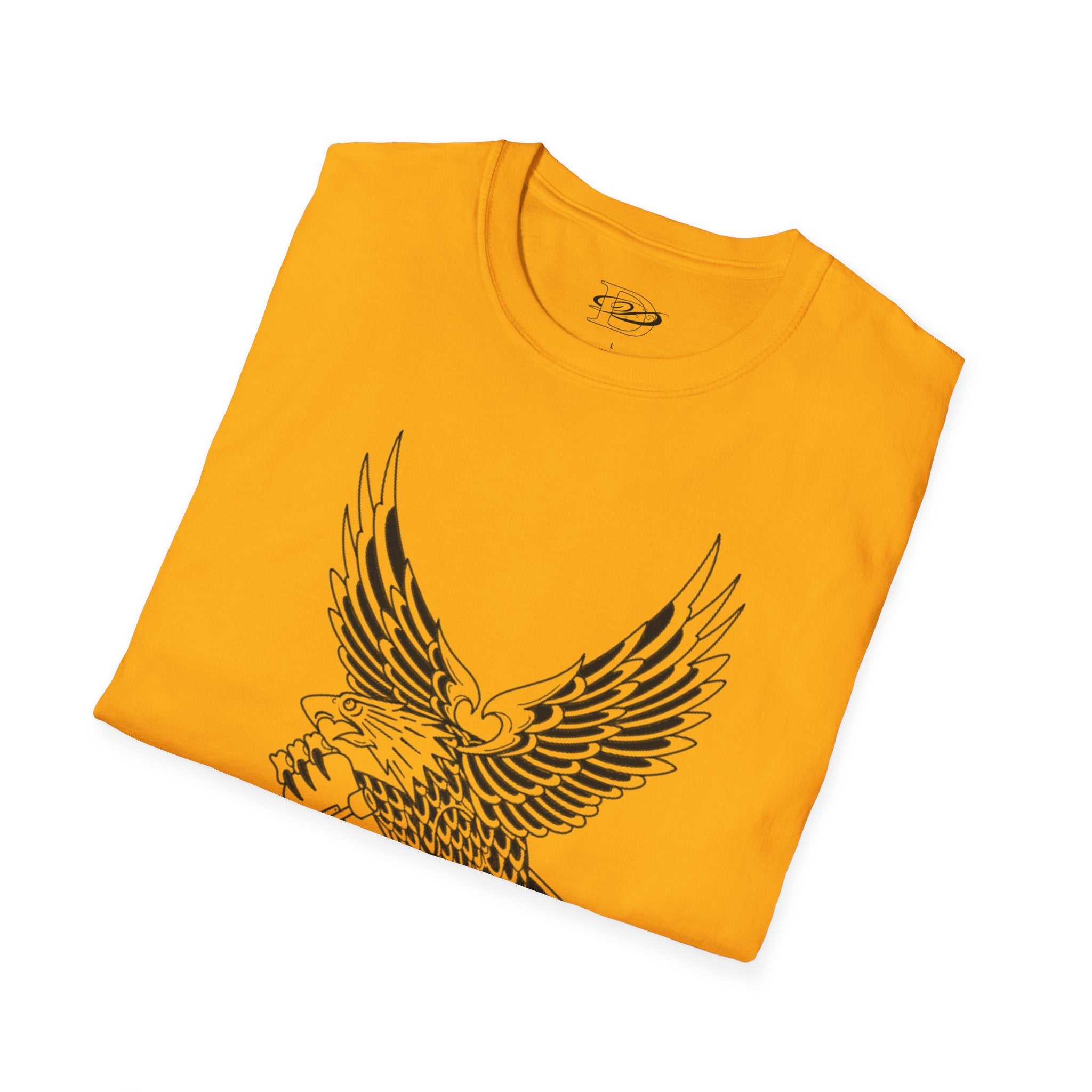 Skating Eagle Grinding on Colfax Unisex Softstyle T-Shirt