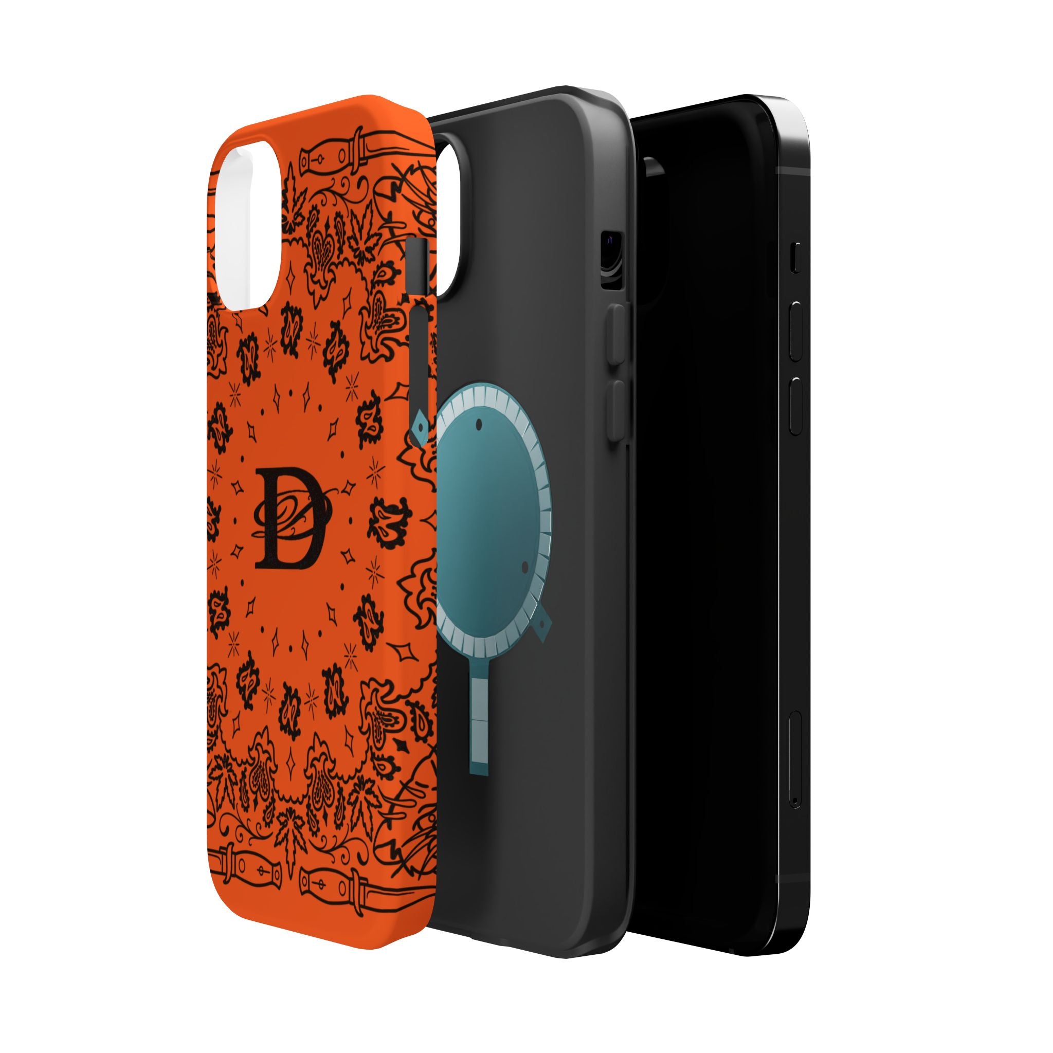 DD Custom Bandana Print Stylish Magnetic Phone Cases for Trendy Protection, Customize Your Style, Personalized Gift, Unique Design