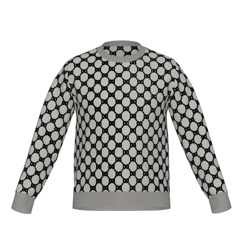 DD Custom Monogram Knitted Unisex Sweater