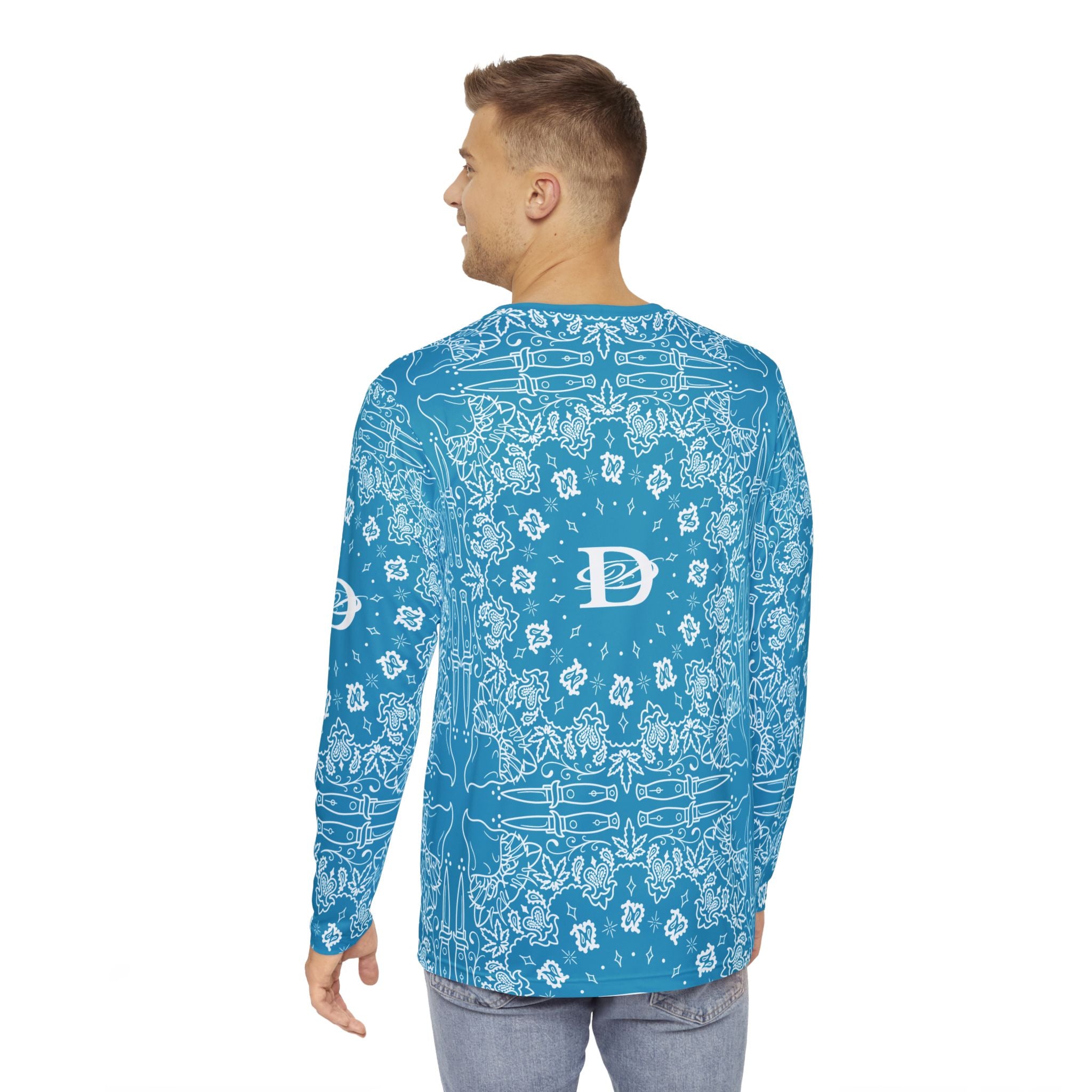 DD Custom Bandana Print Longsleeve T-Shirt AOP