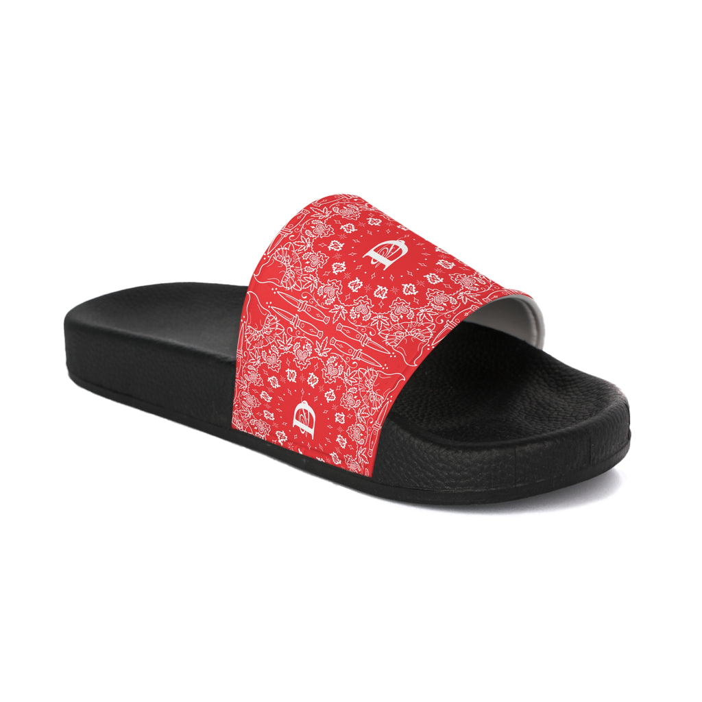 DD Custom Bandana Print  Women's Slide Sandals